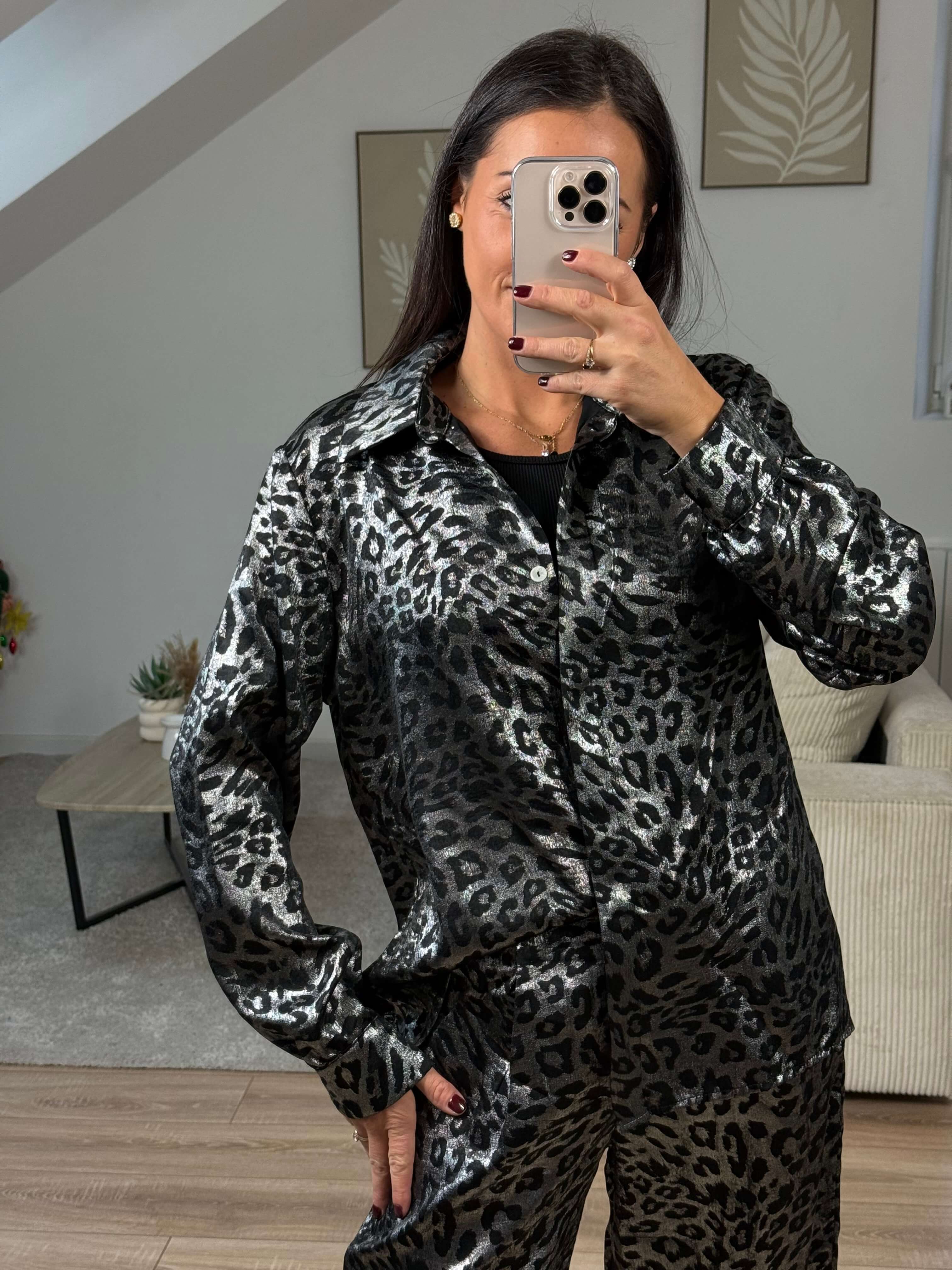 Ensemble métallisé leopard - Loïs