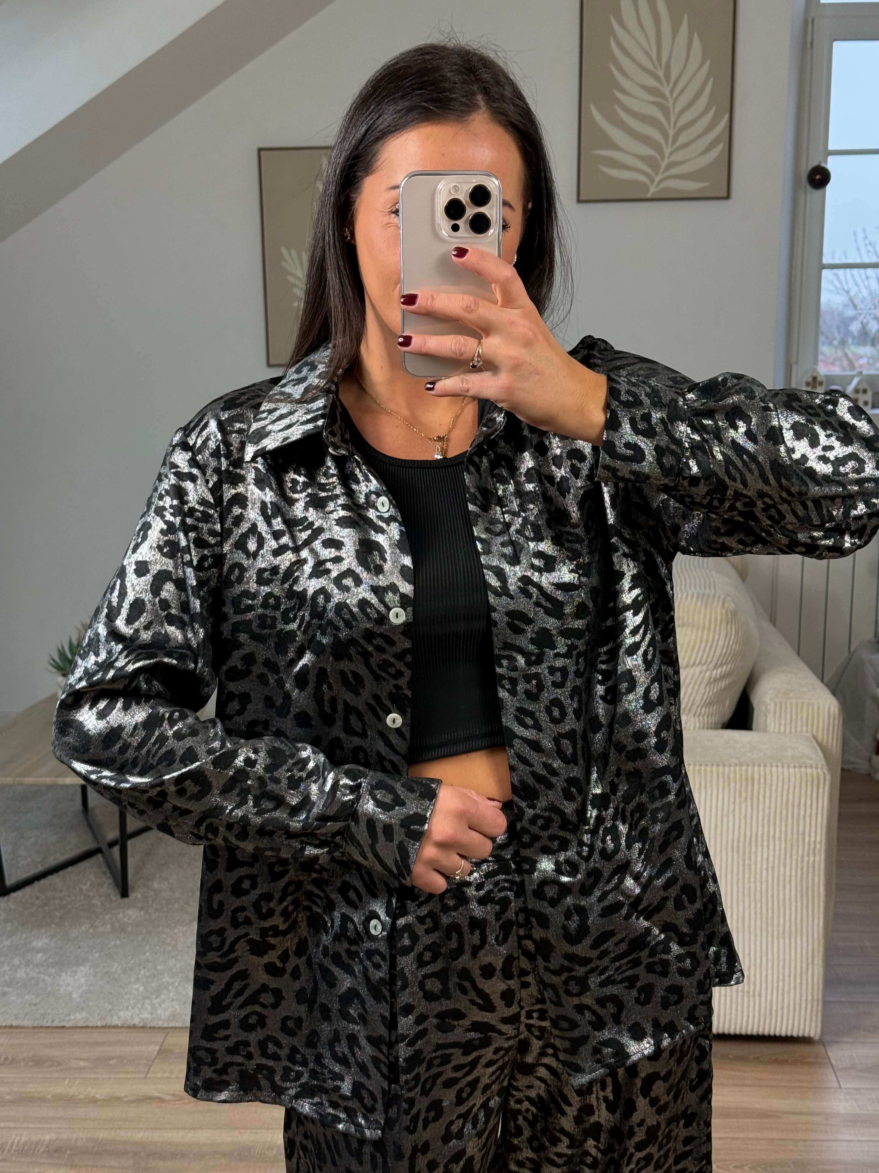 Ensemble métallisé leopard - Loïs
