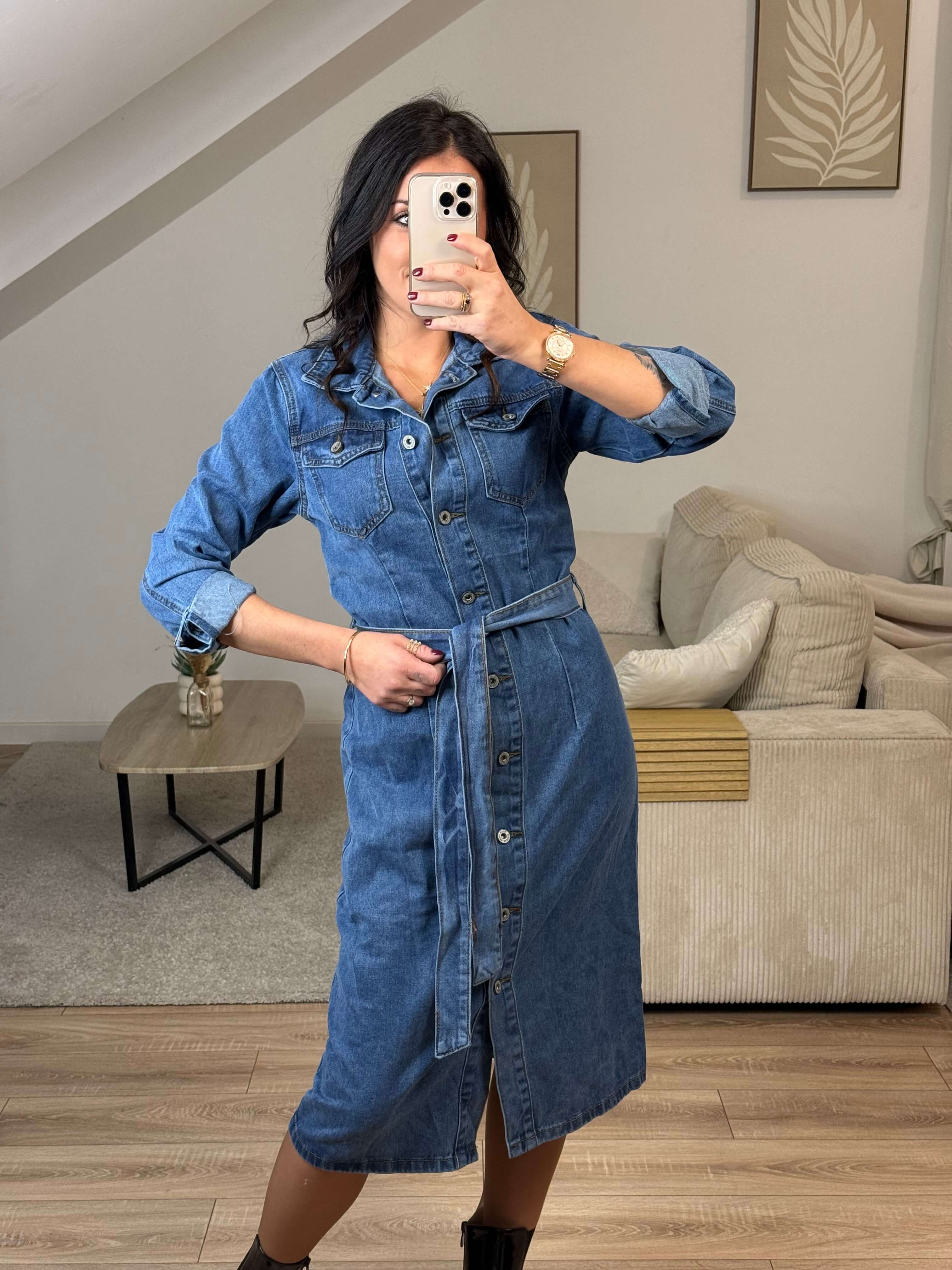 Robe en jeans
