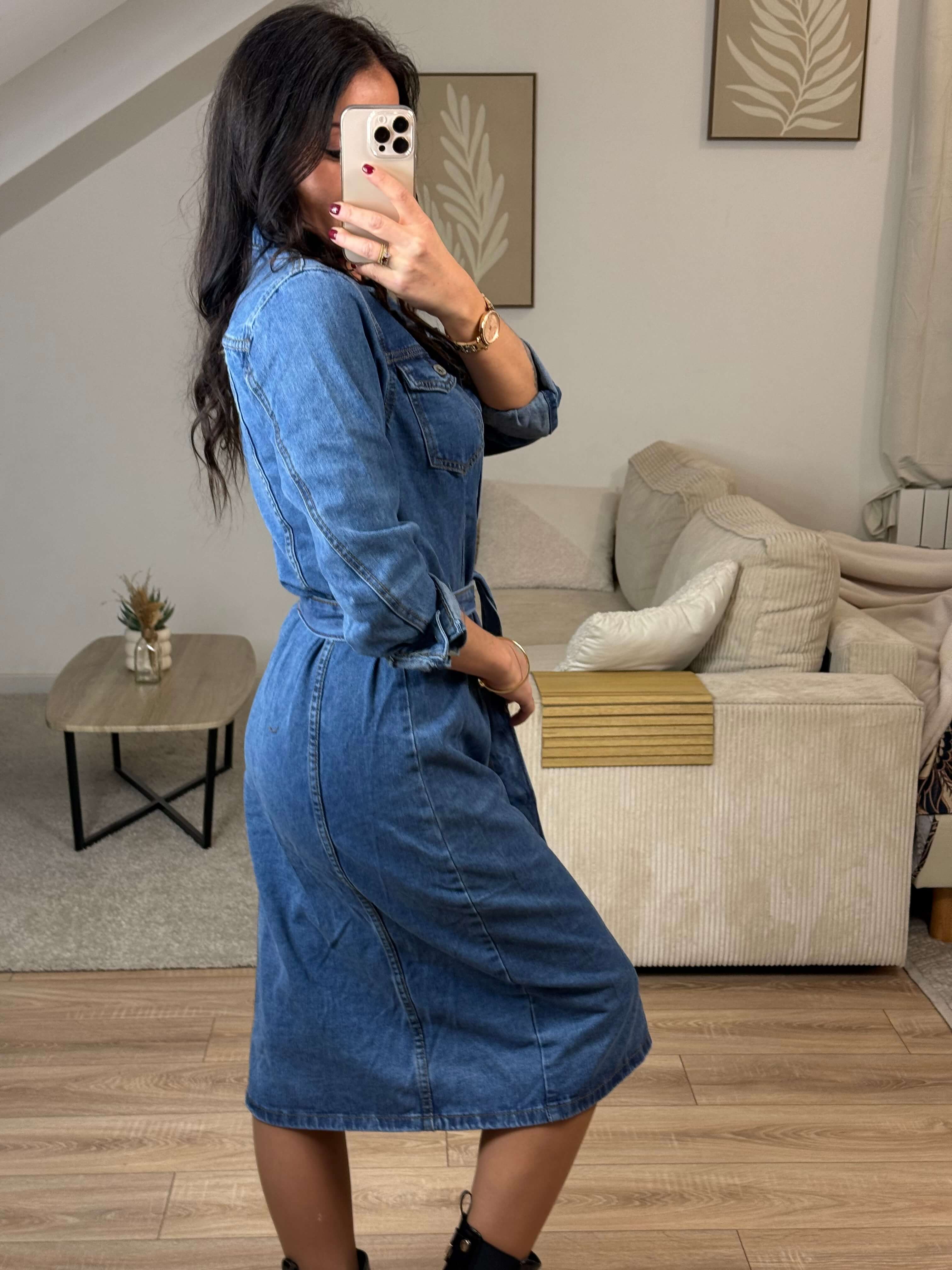 Robe en jeans