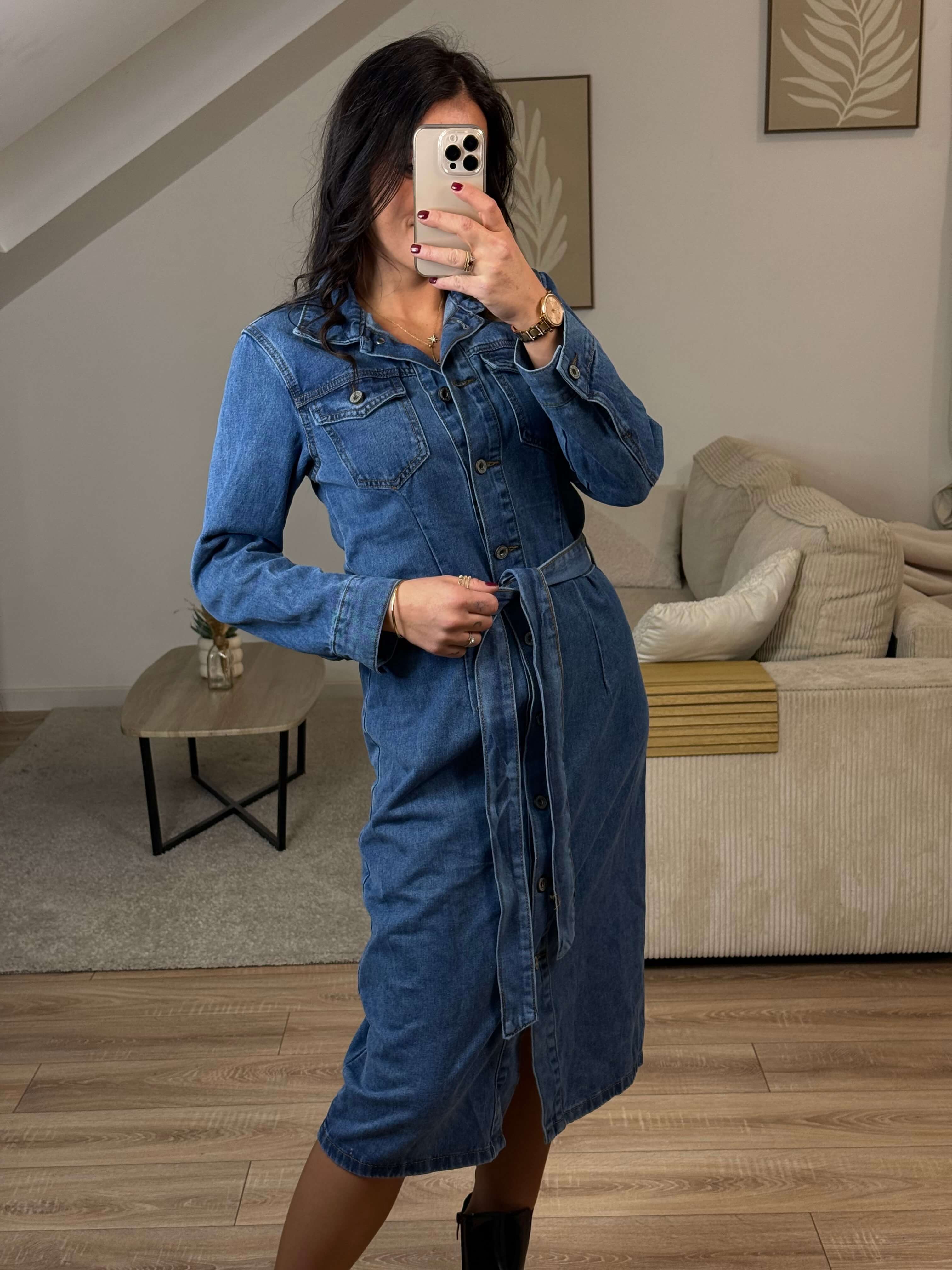 Robe en jeans