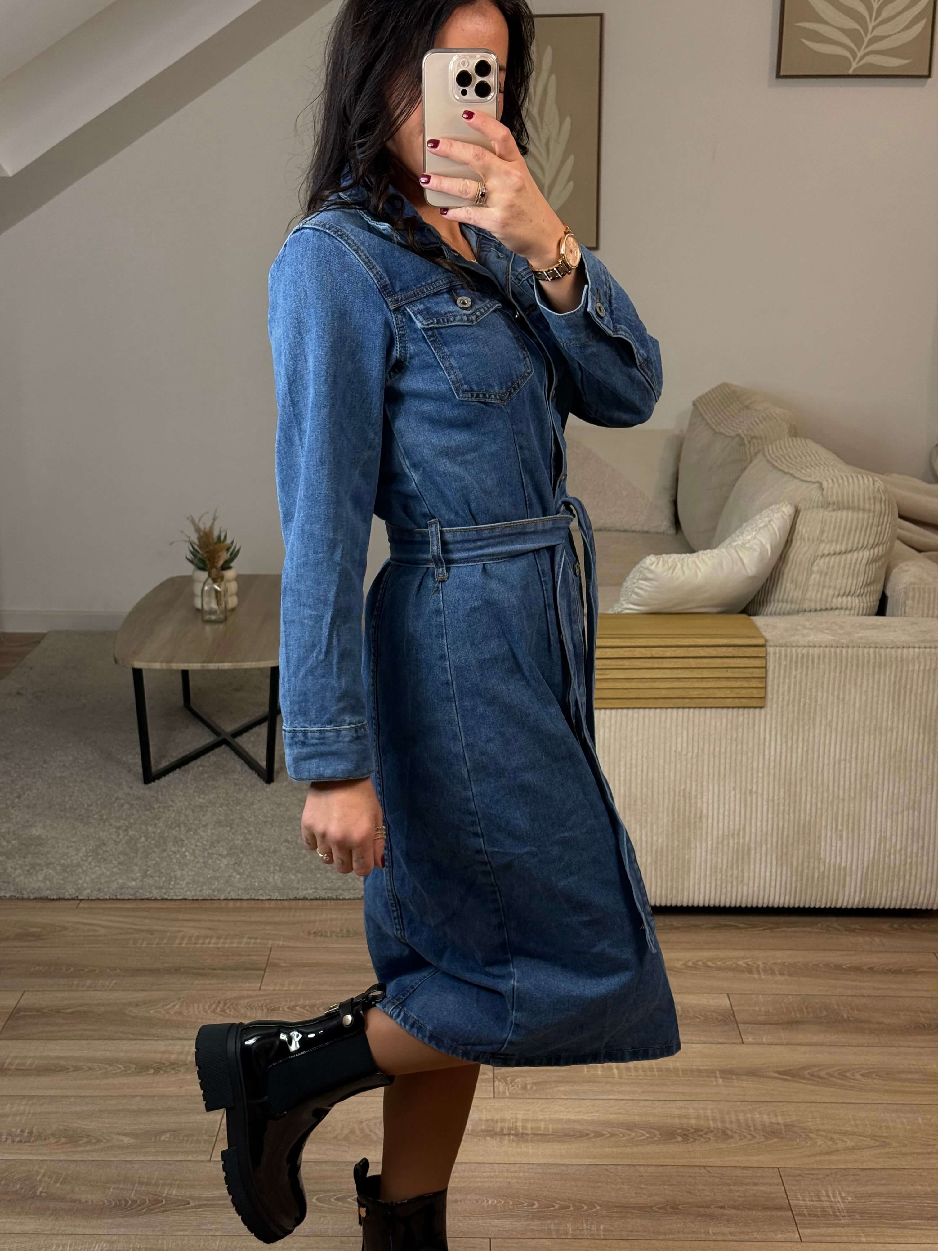 Robe en jeans