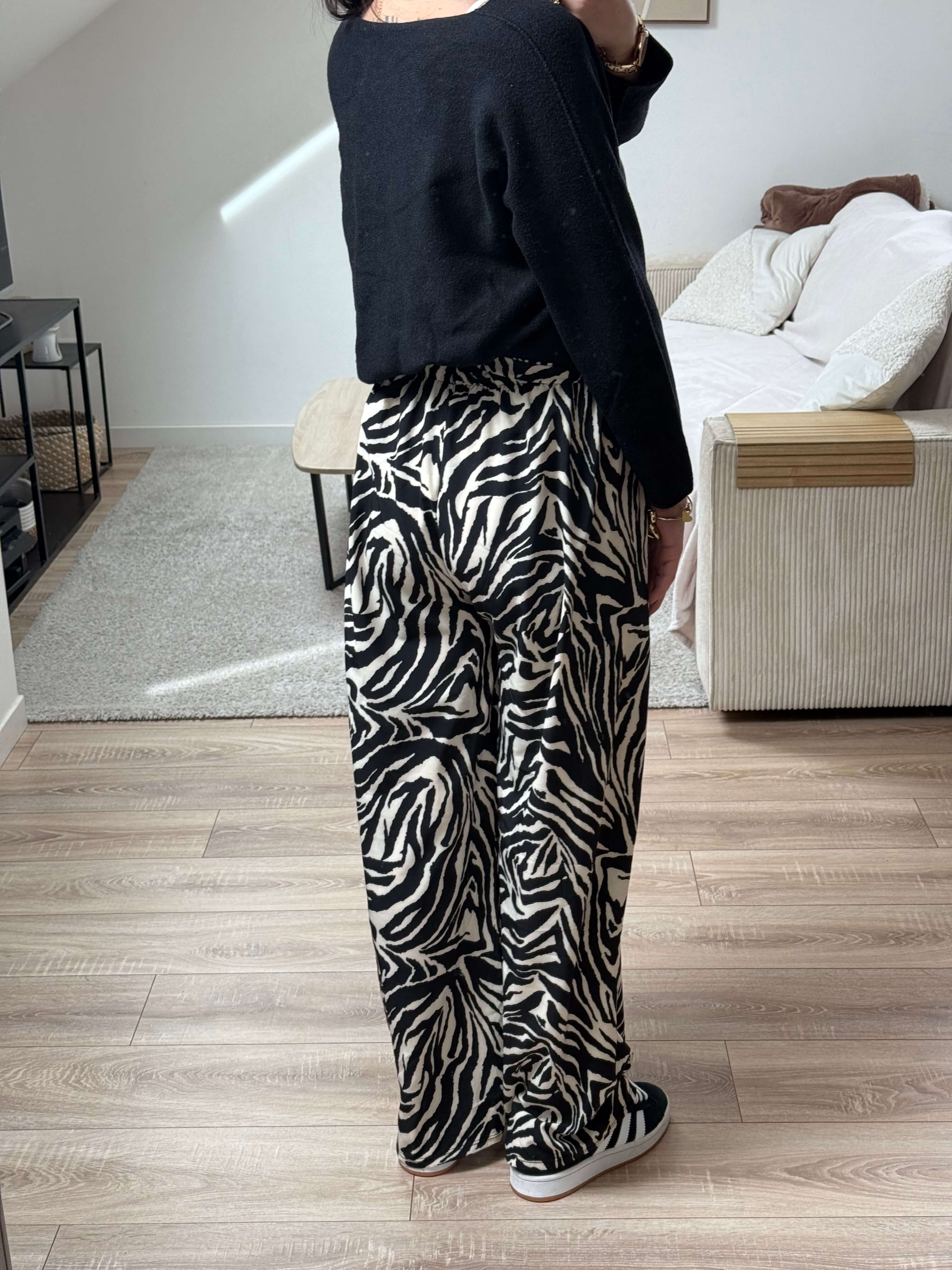 Pantalon fluide zèbre - Alice