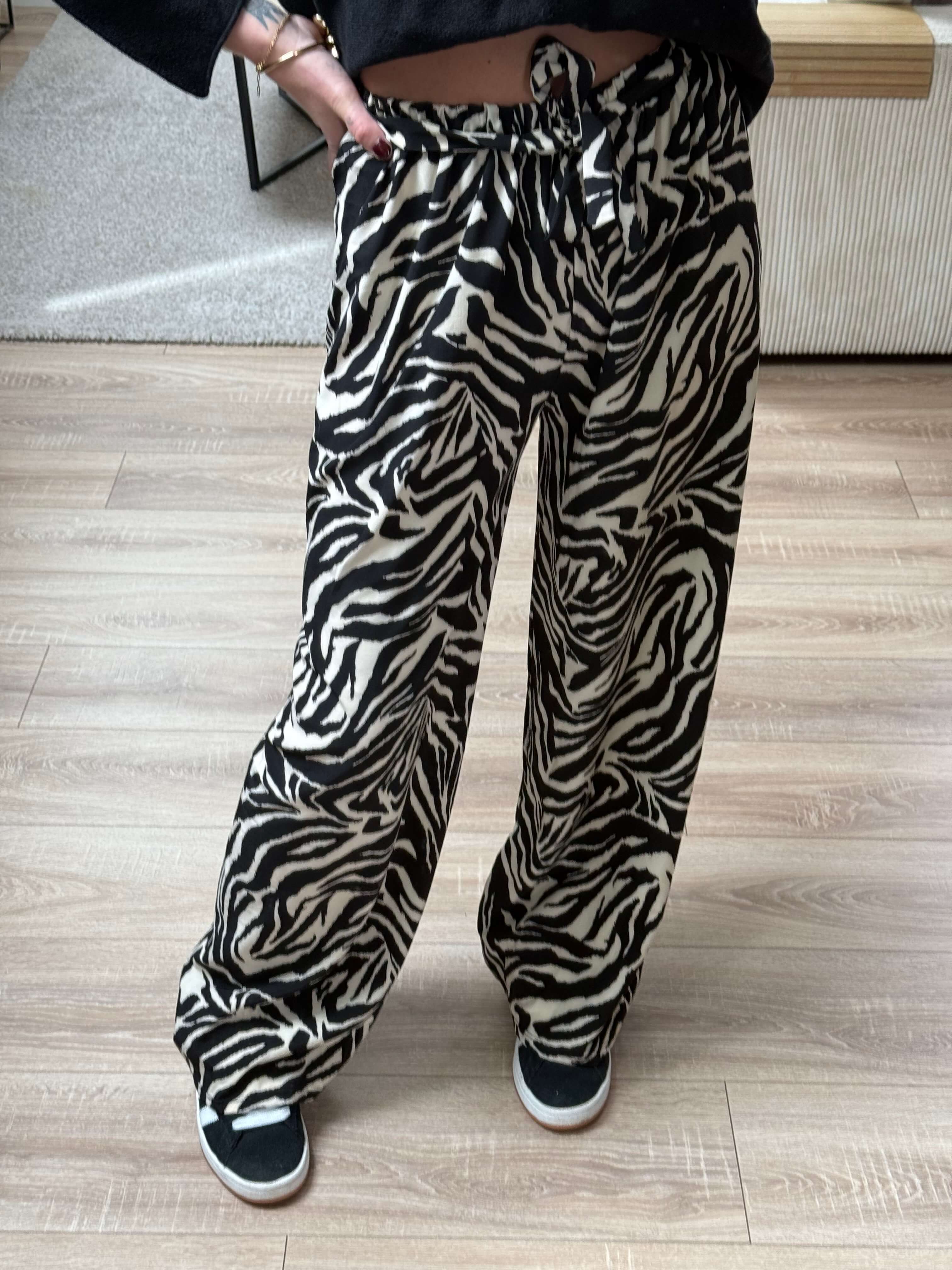 Pantalon fluide zèbre - Alice