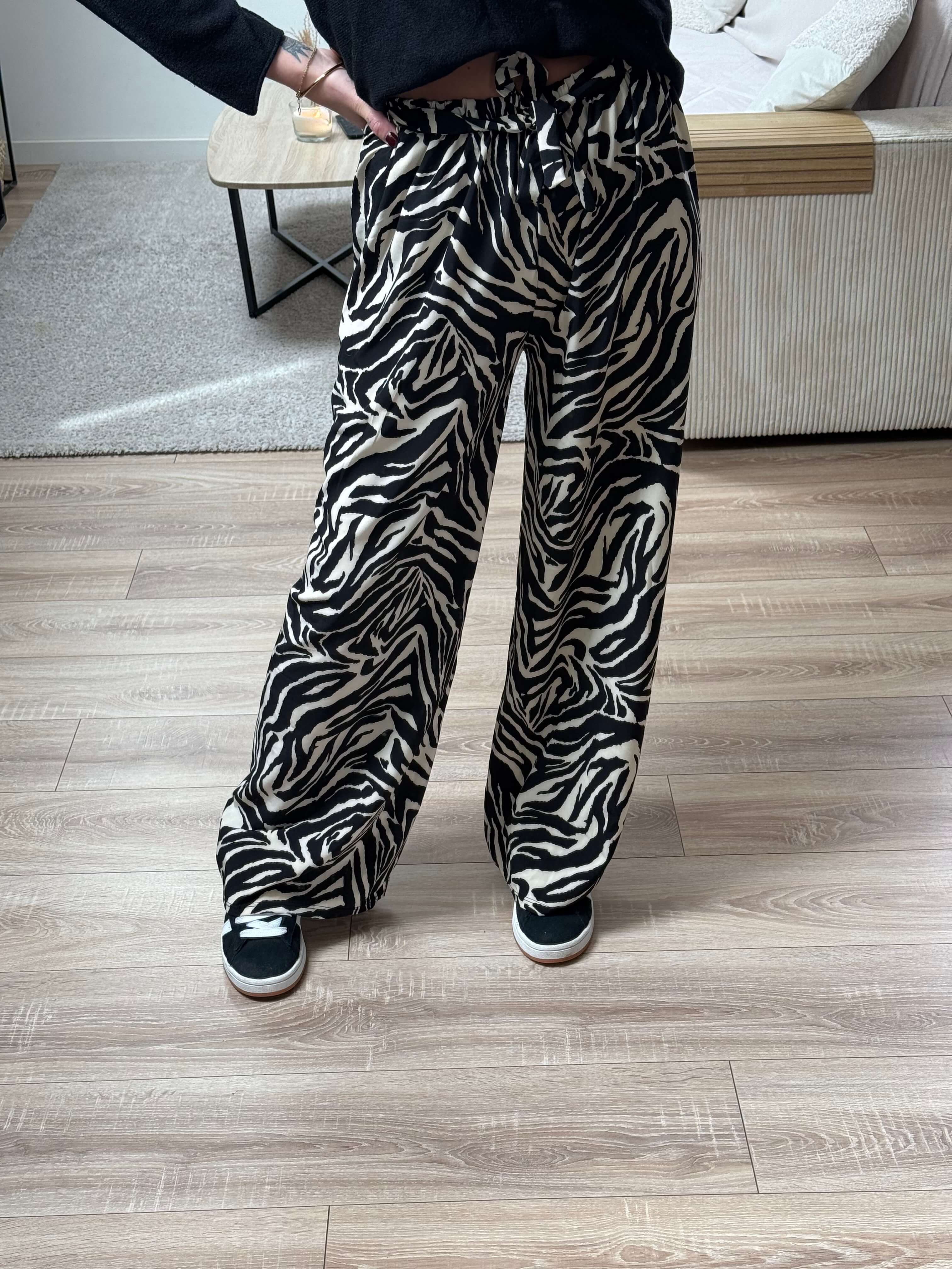 Pantalon fluide zèbre - Alice