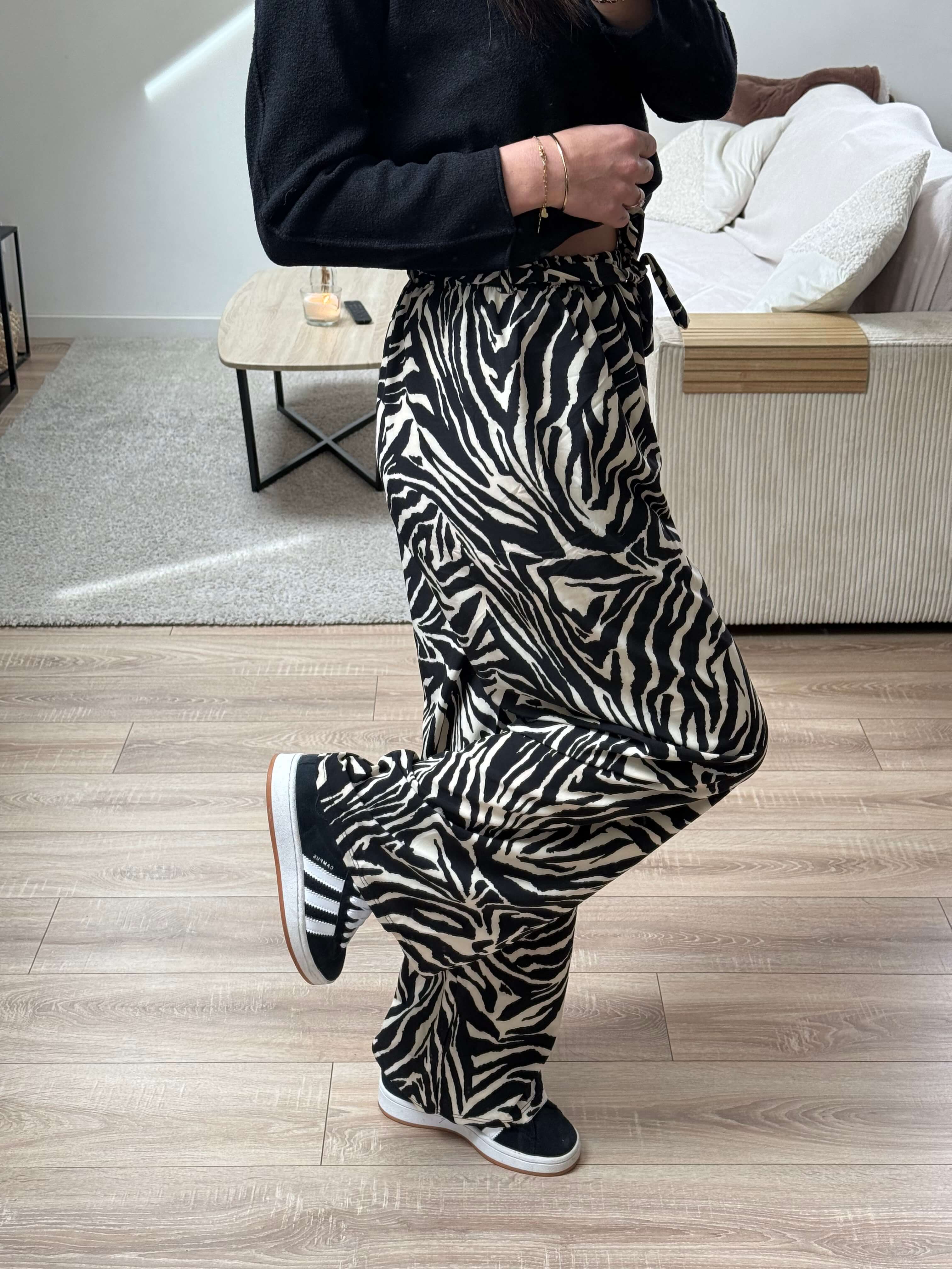 Pantalon fluide zèbre - Alice