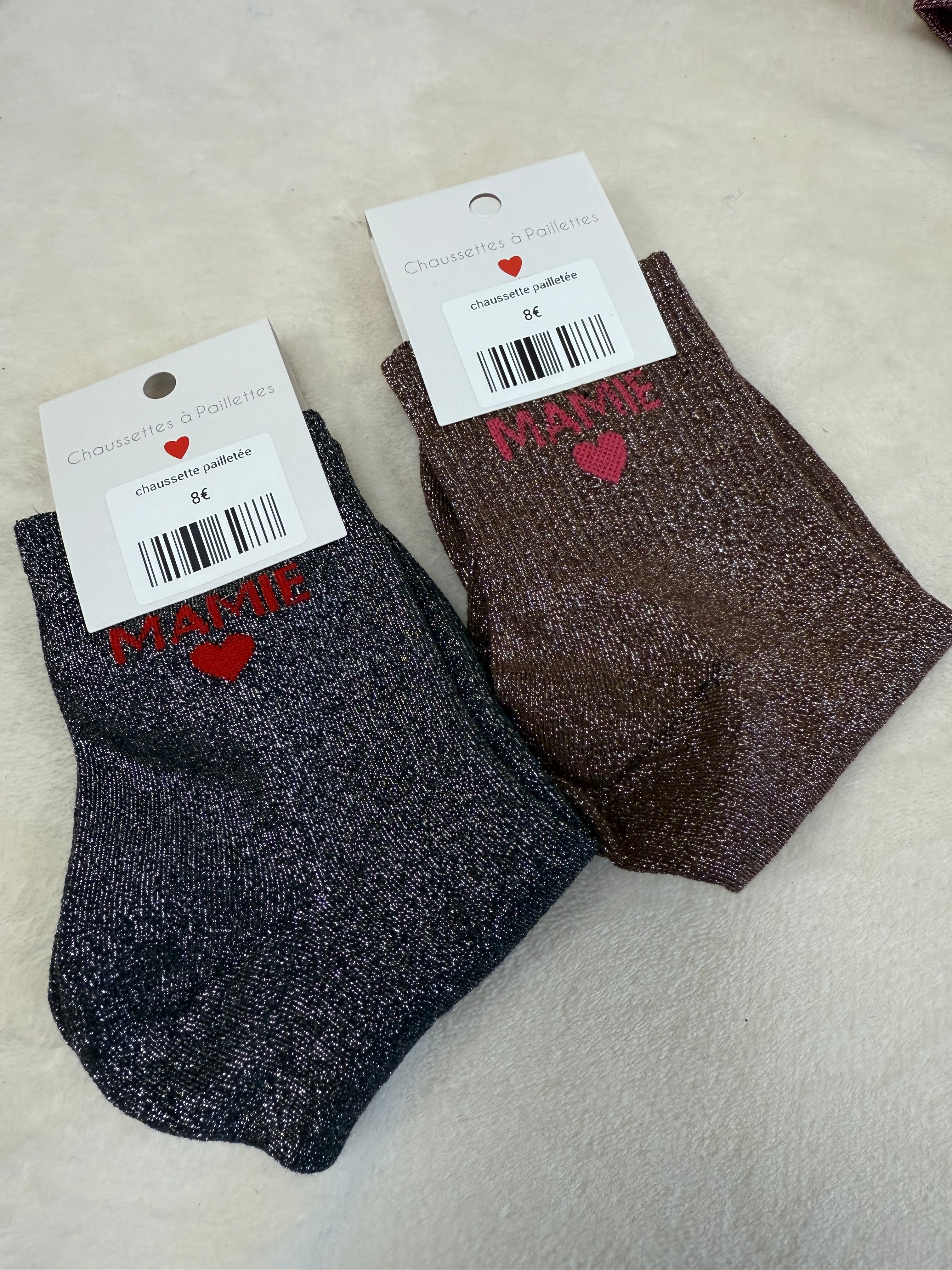 Chaussettes a paillettes