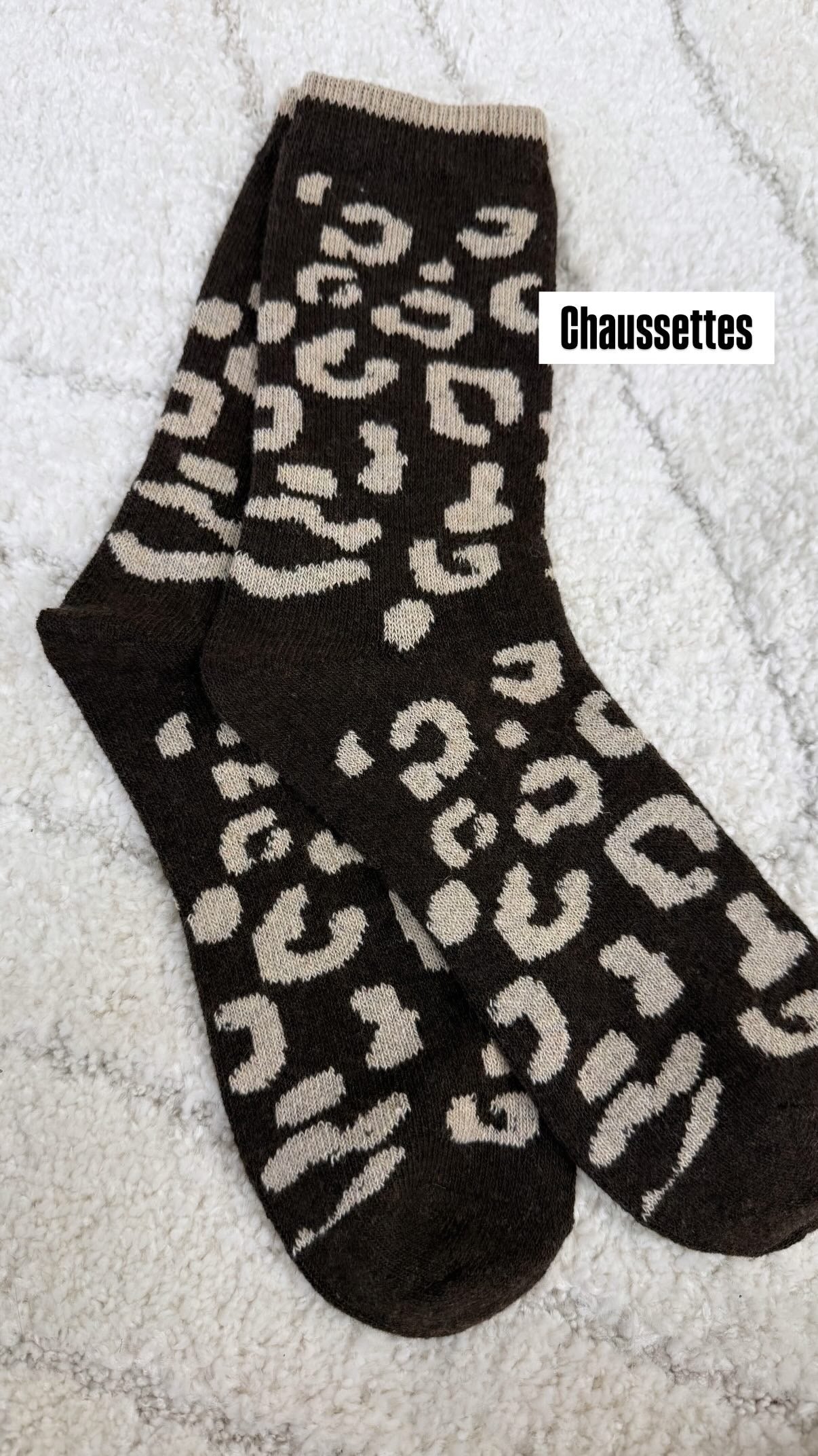 Chaussettes léopard