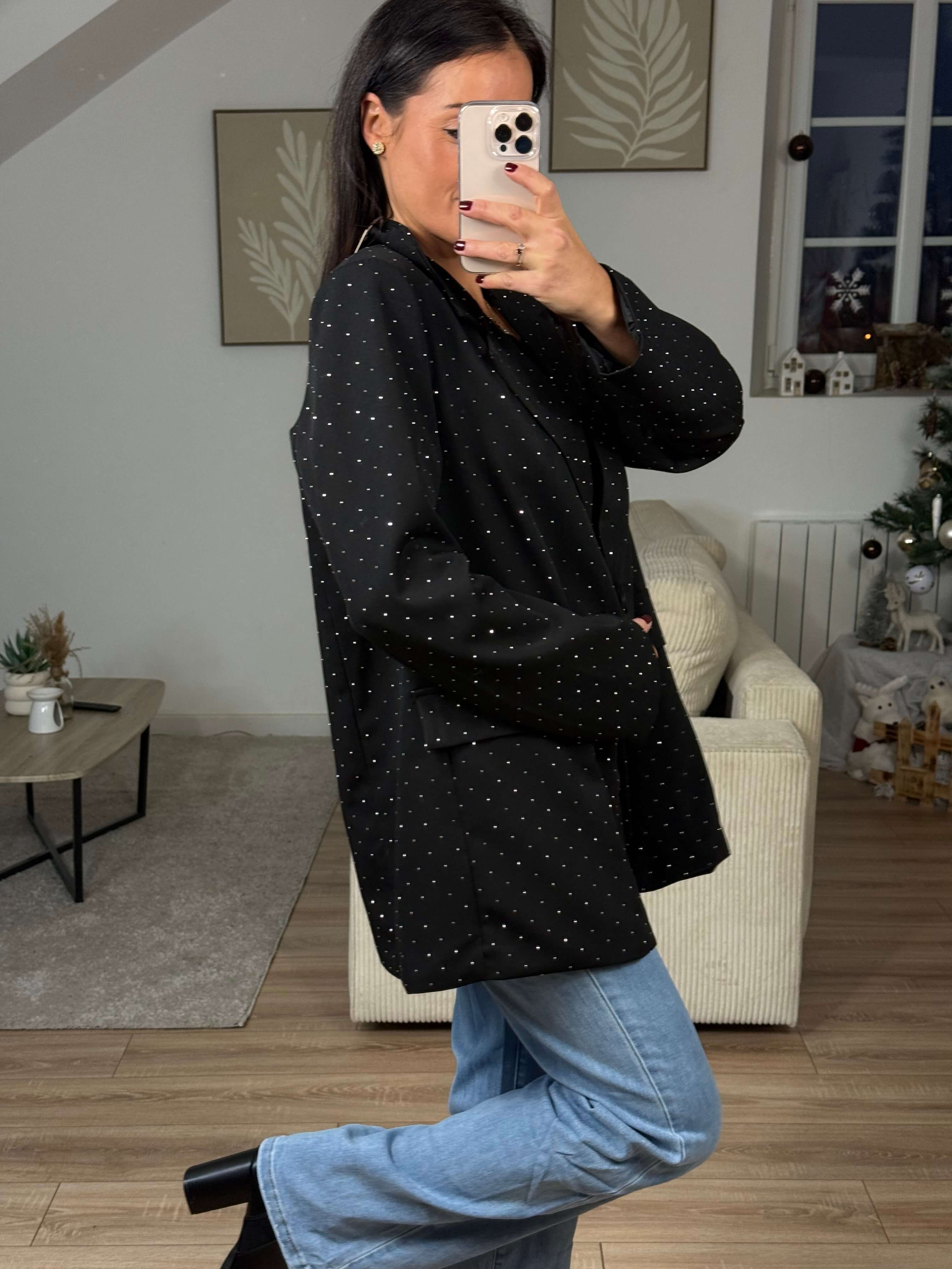 Blazer oversize - Strass