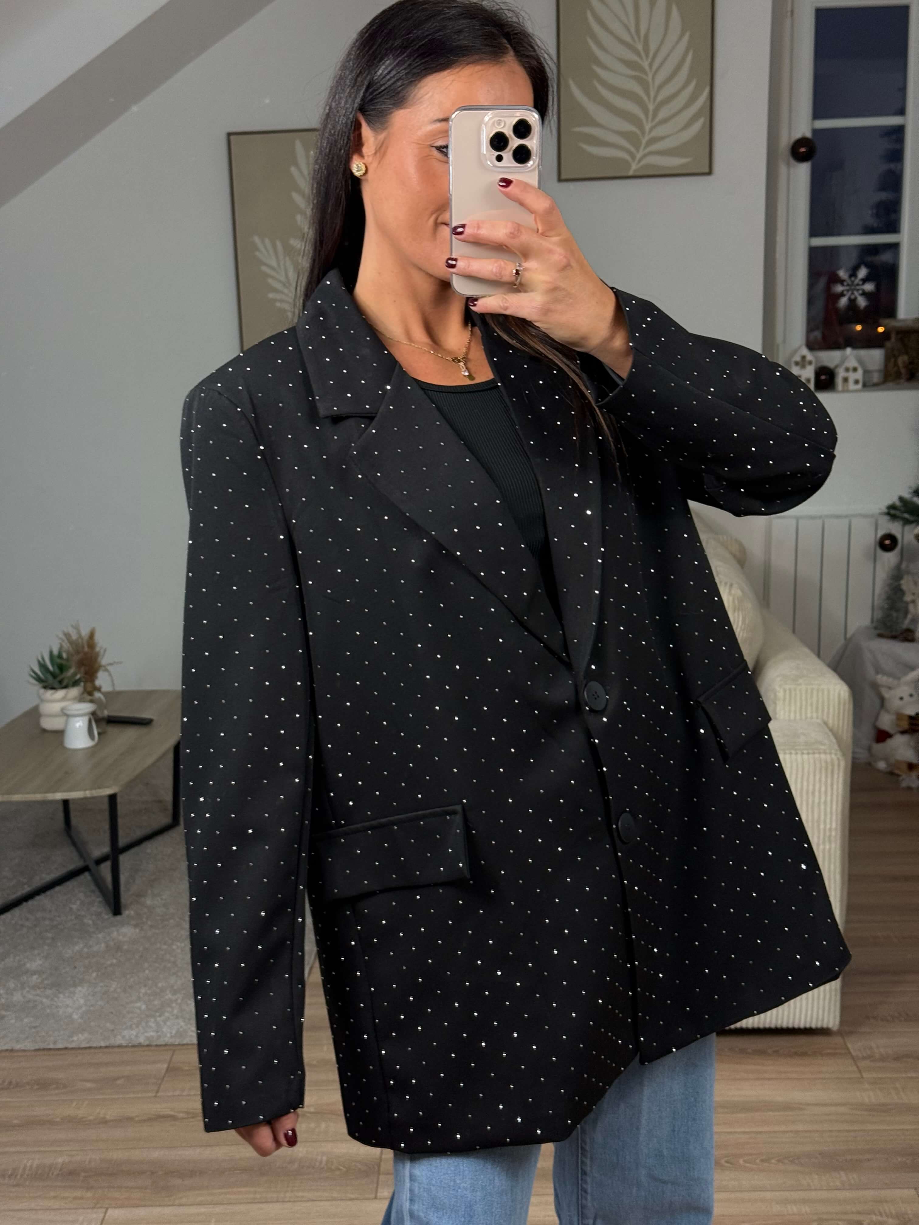 Blazer oversize - Strass