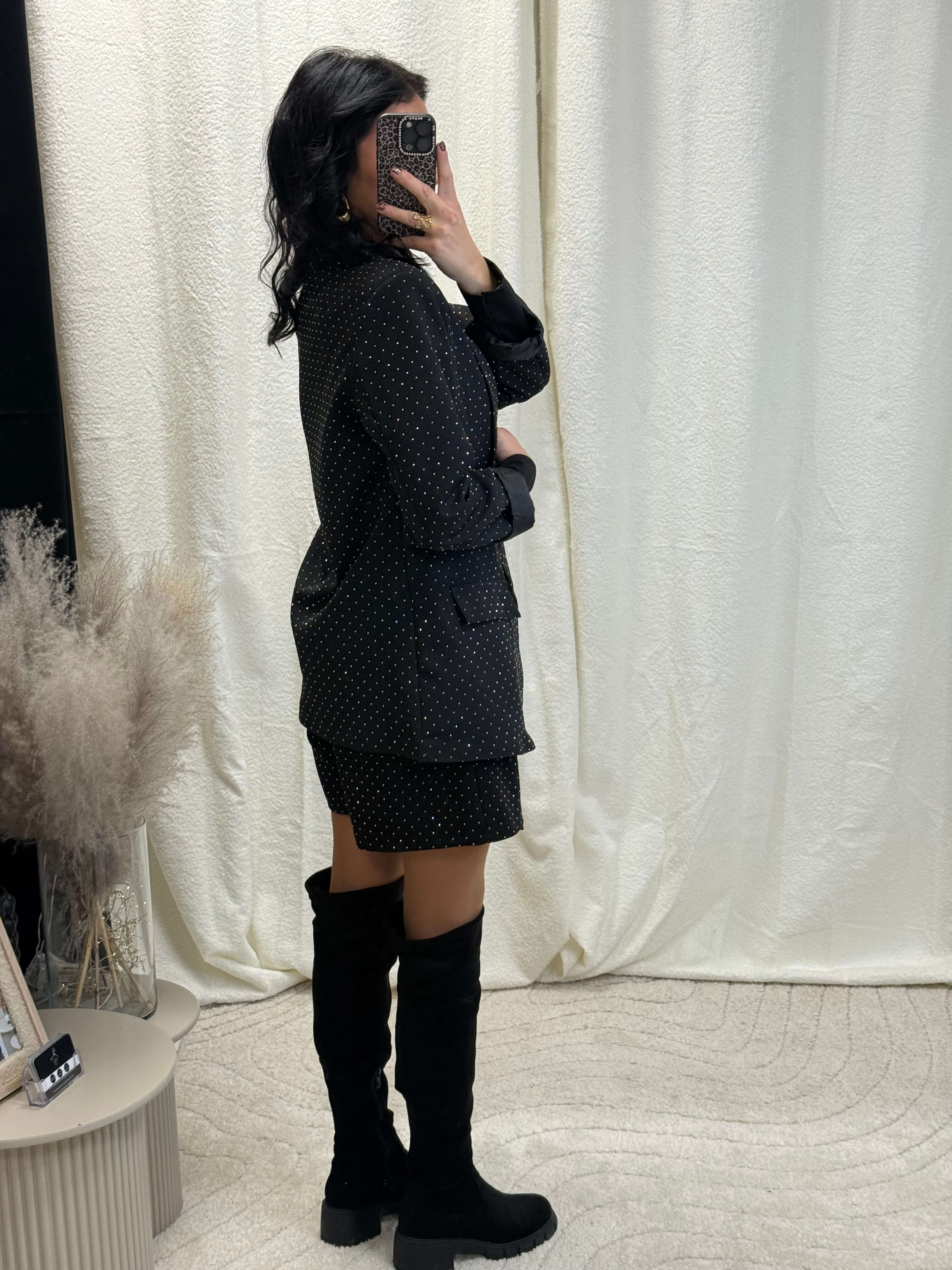 JUPE-SHORT EMY À STRASS