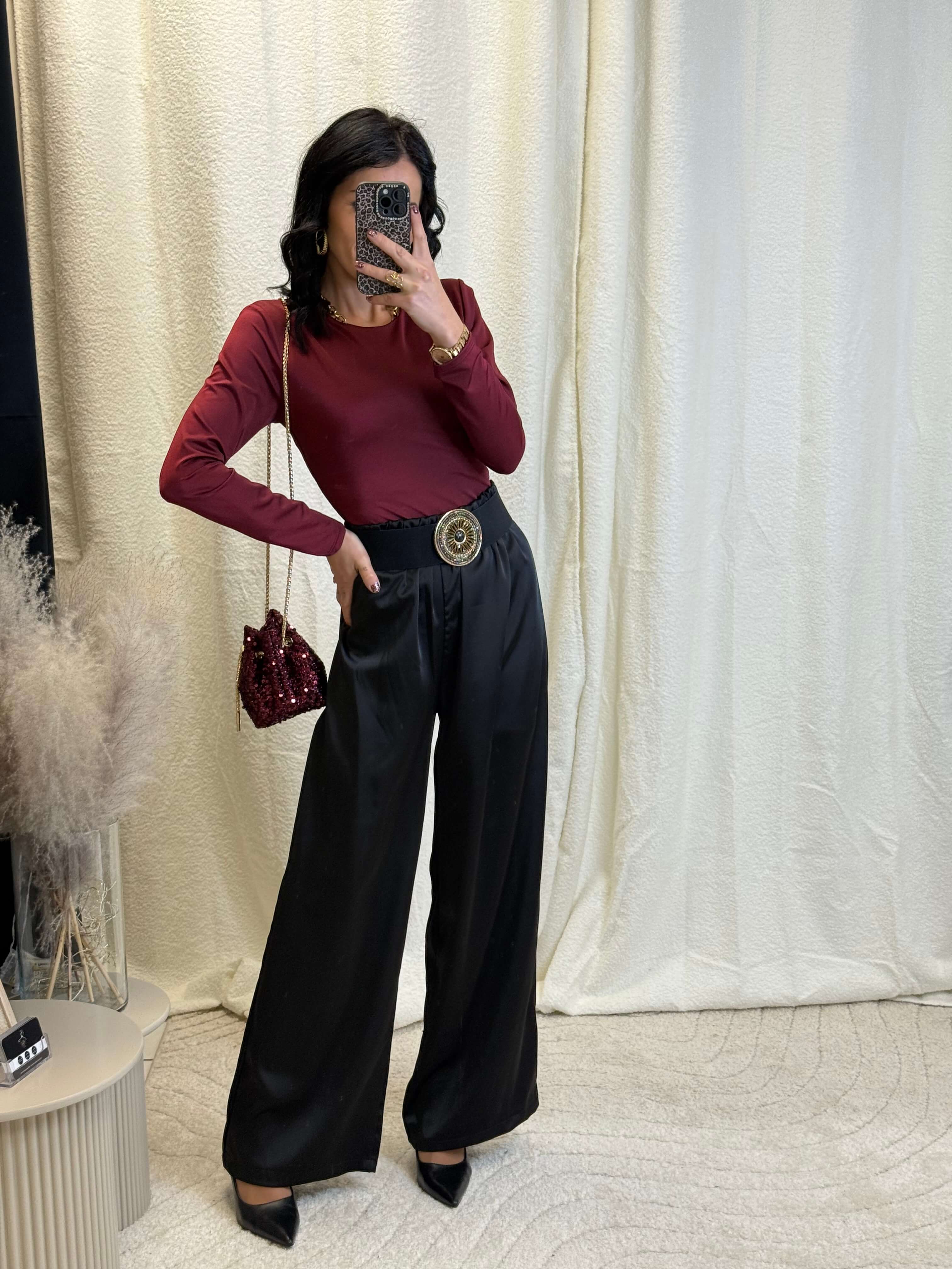 Pantalon satiné- Marina