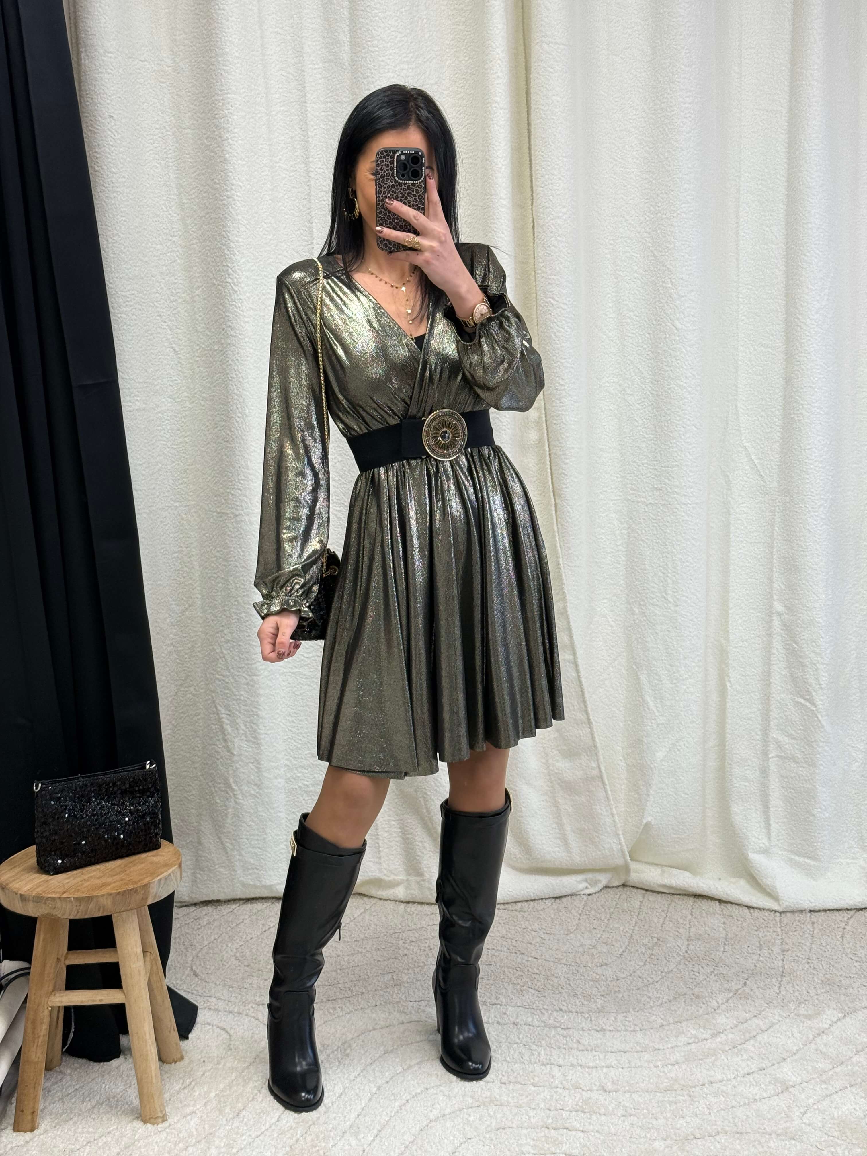 Robe Métallisé - Lorena