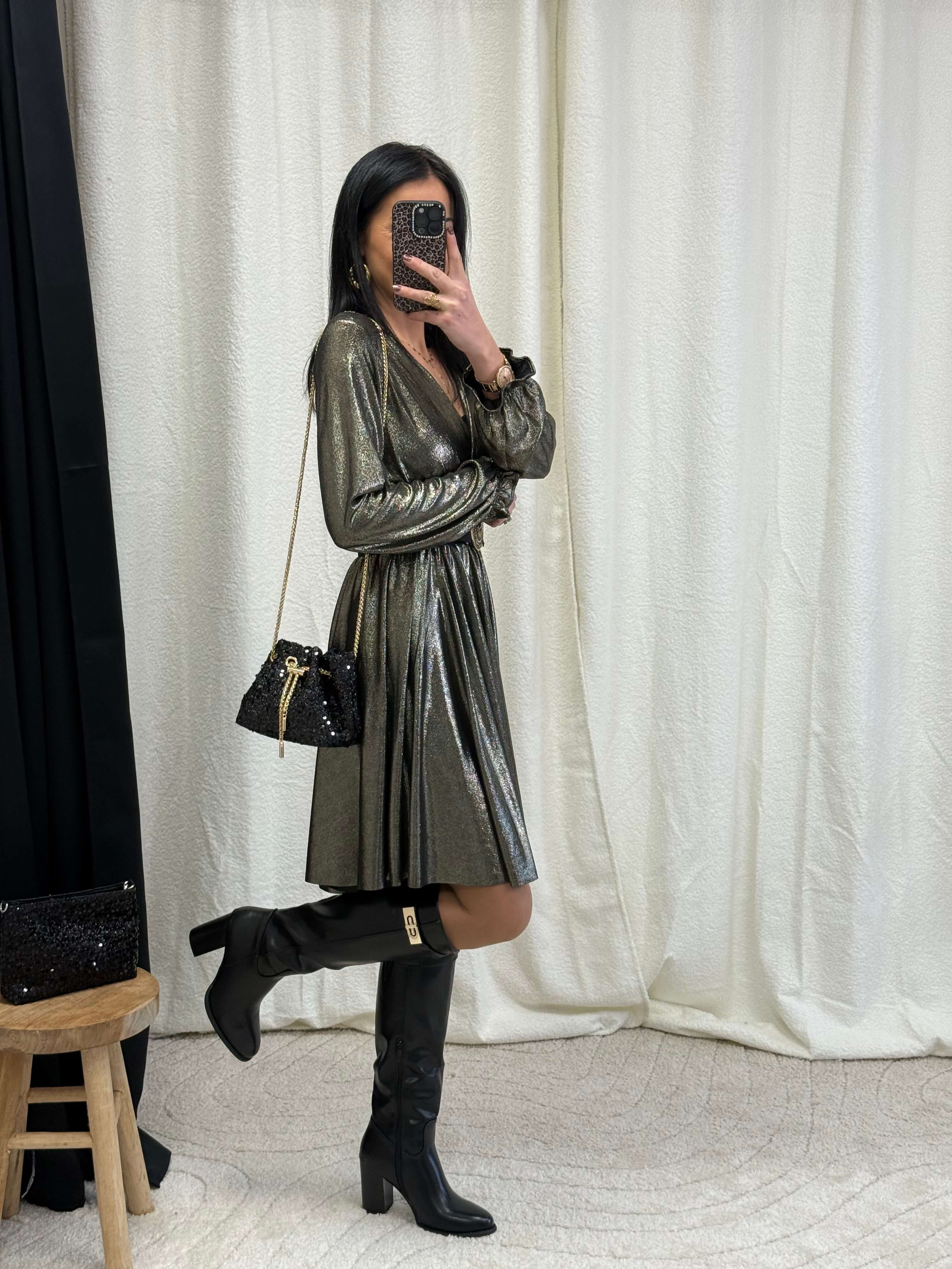 Robe Métallisé - Lorena