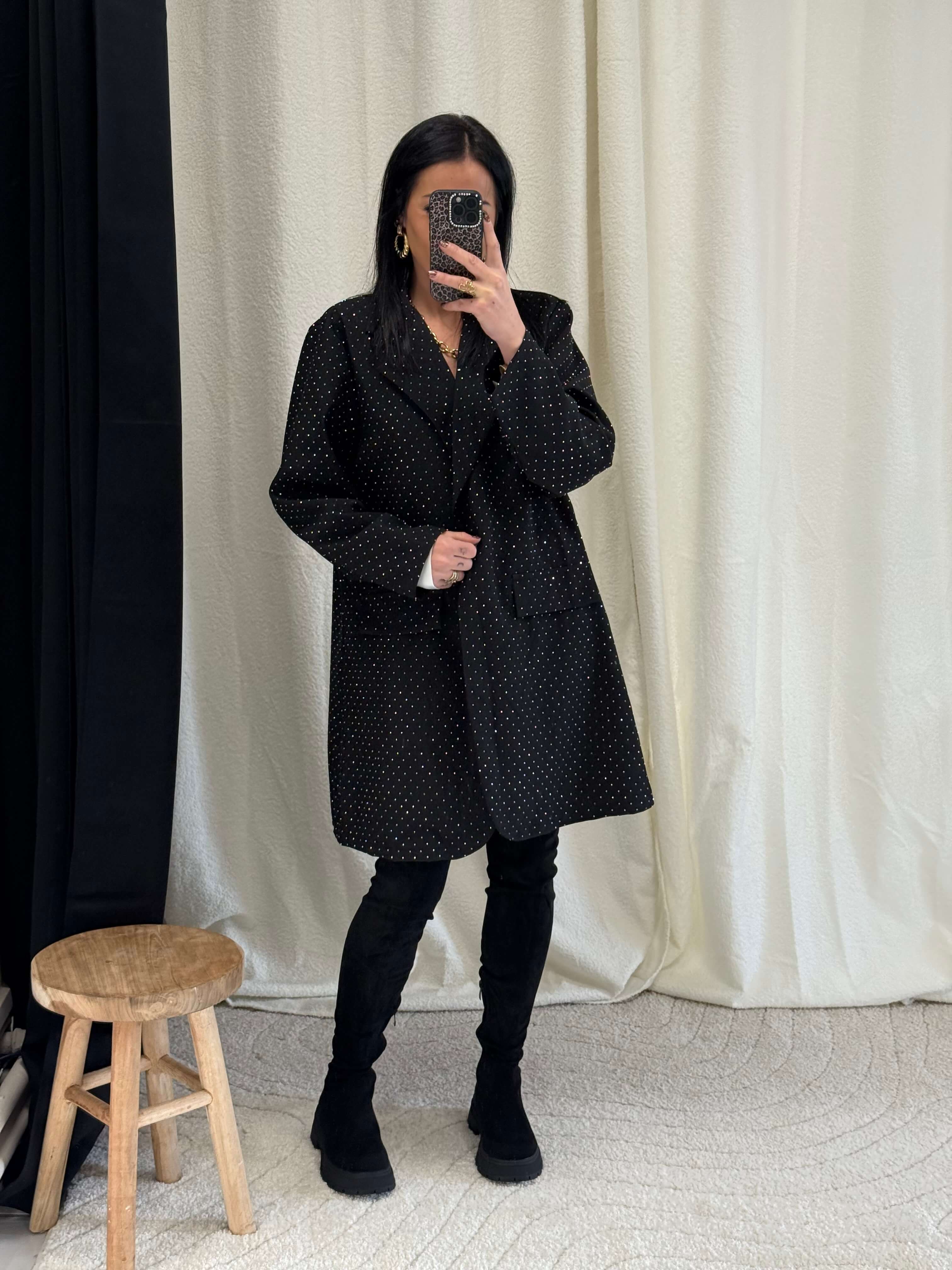 Blazer à strass oversize - Emy