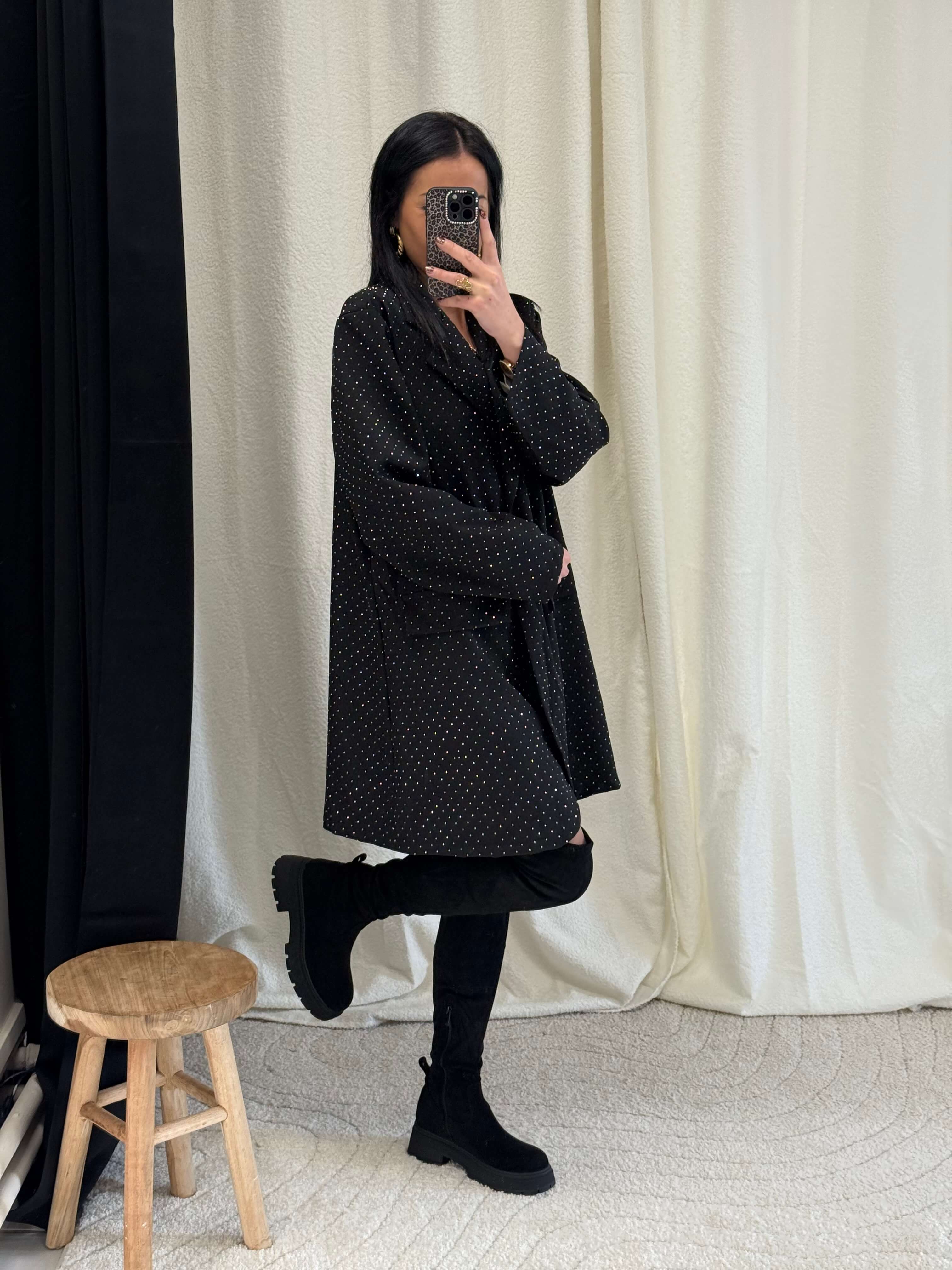 Blazer à strass oversize - Emy