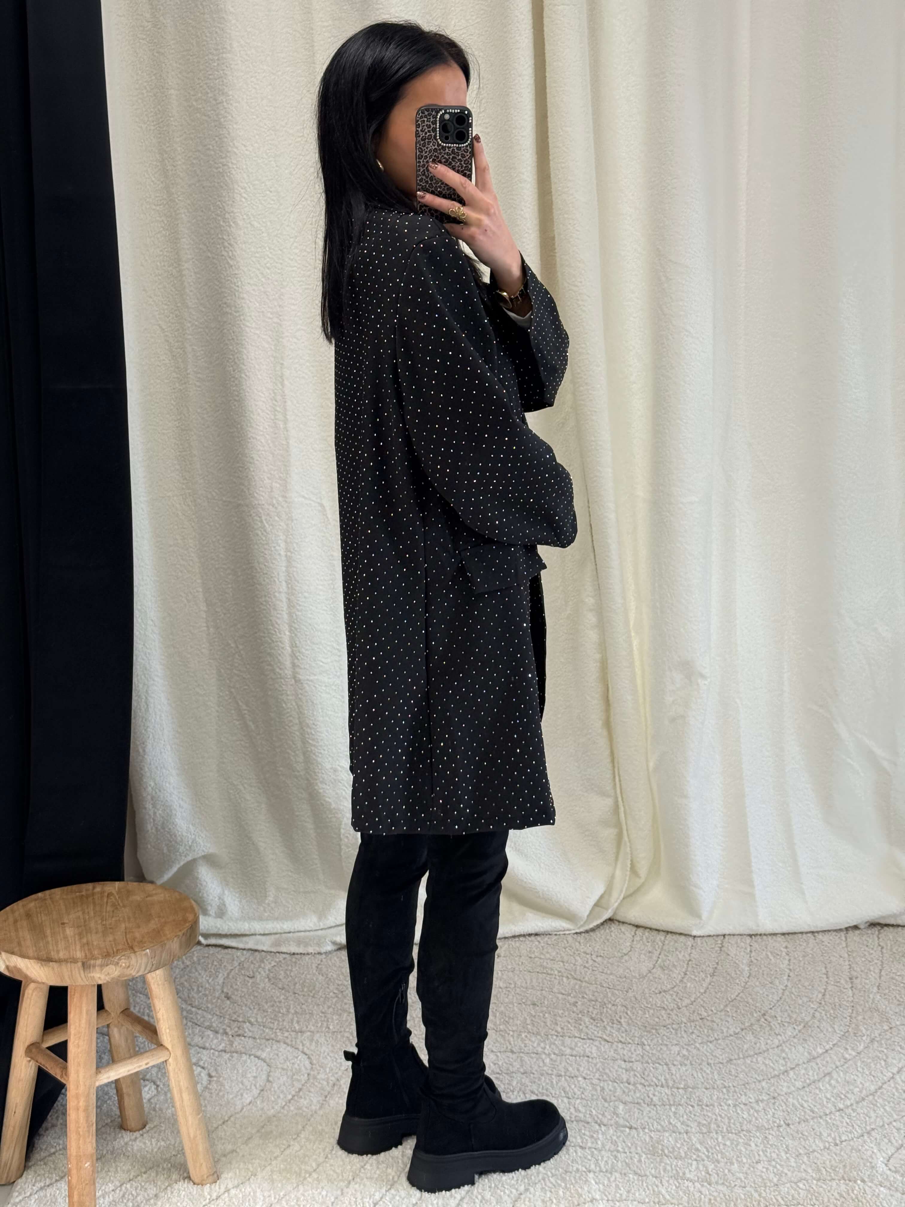 Blazer à strass oversize - Emy