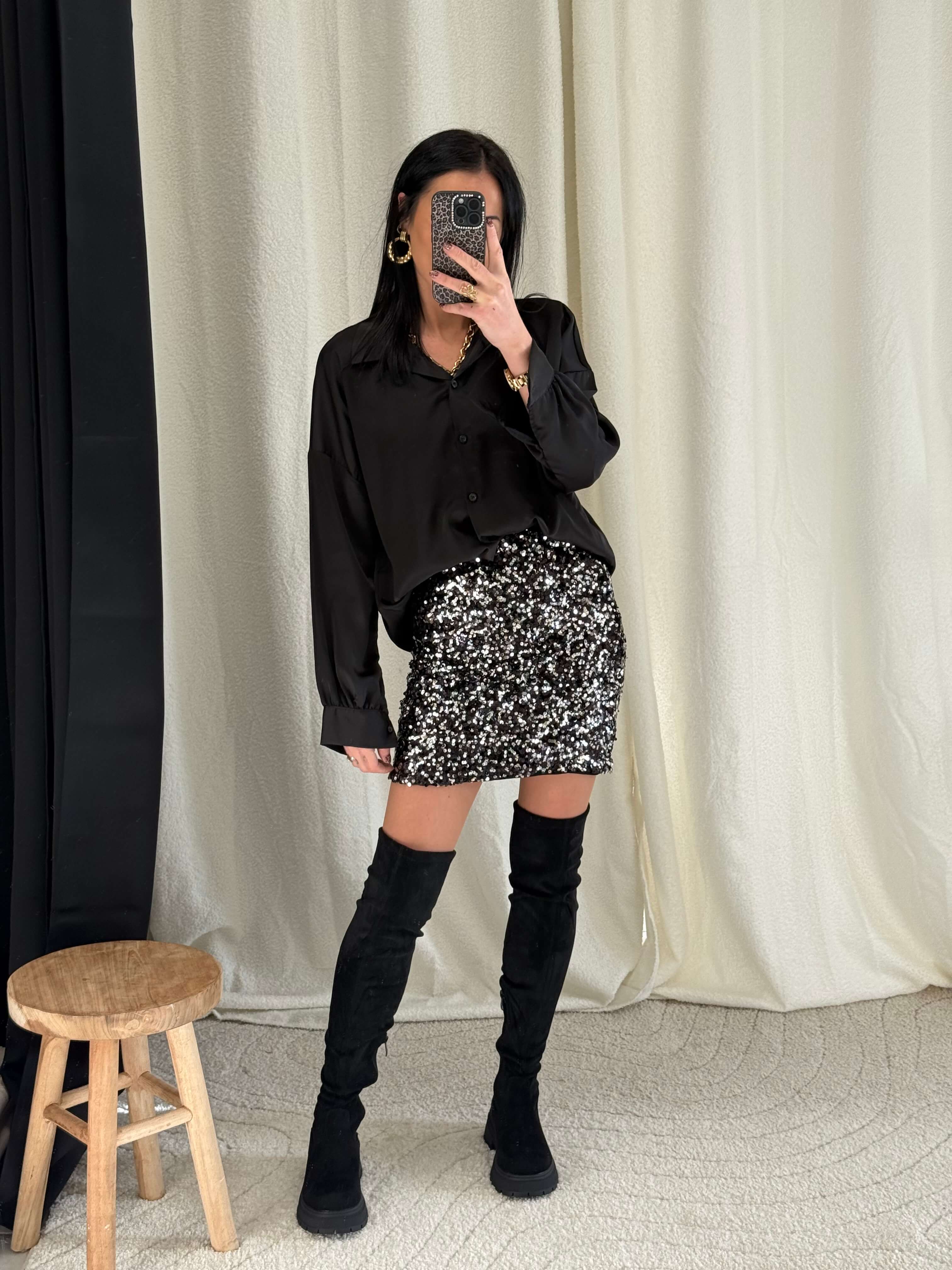 Chemise satinée - Suzanne