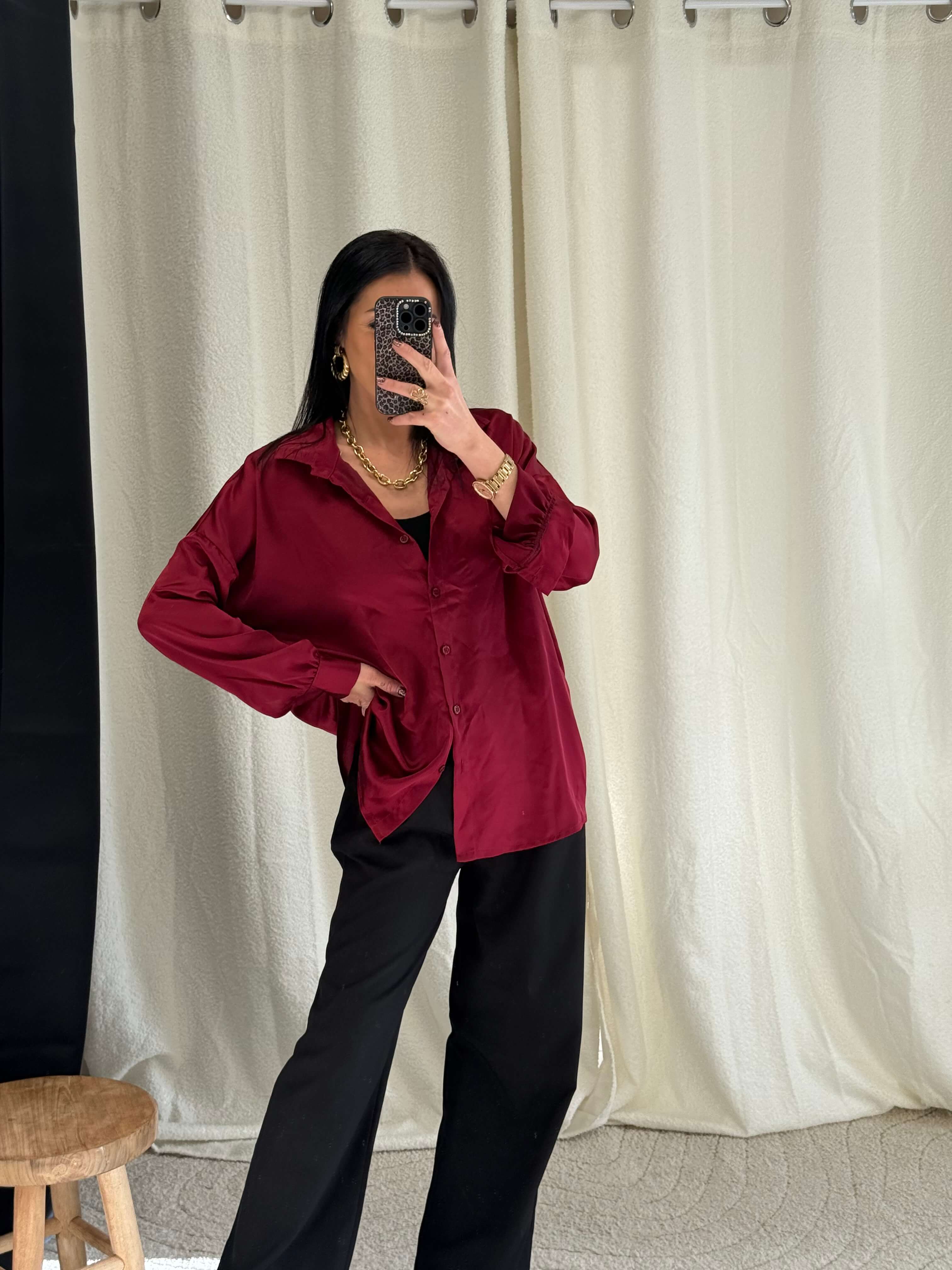 Chemise satinée - Suzanne