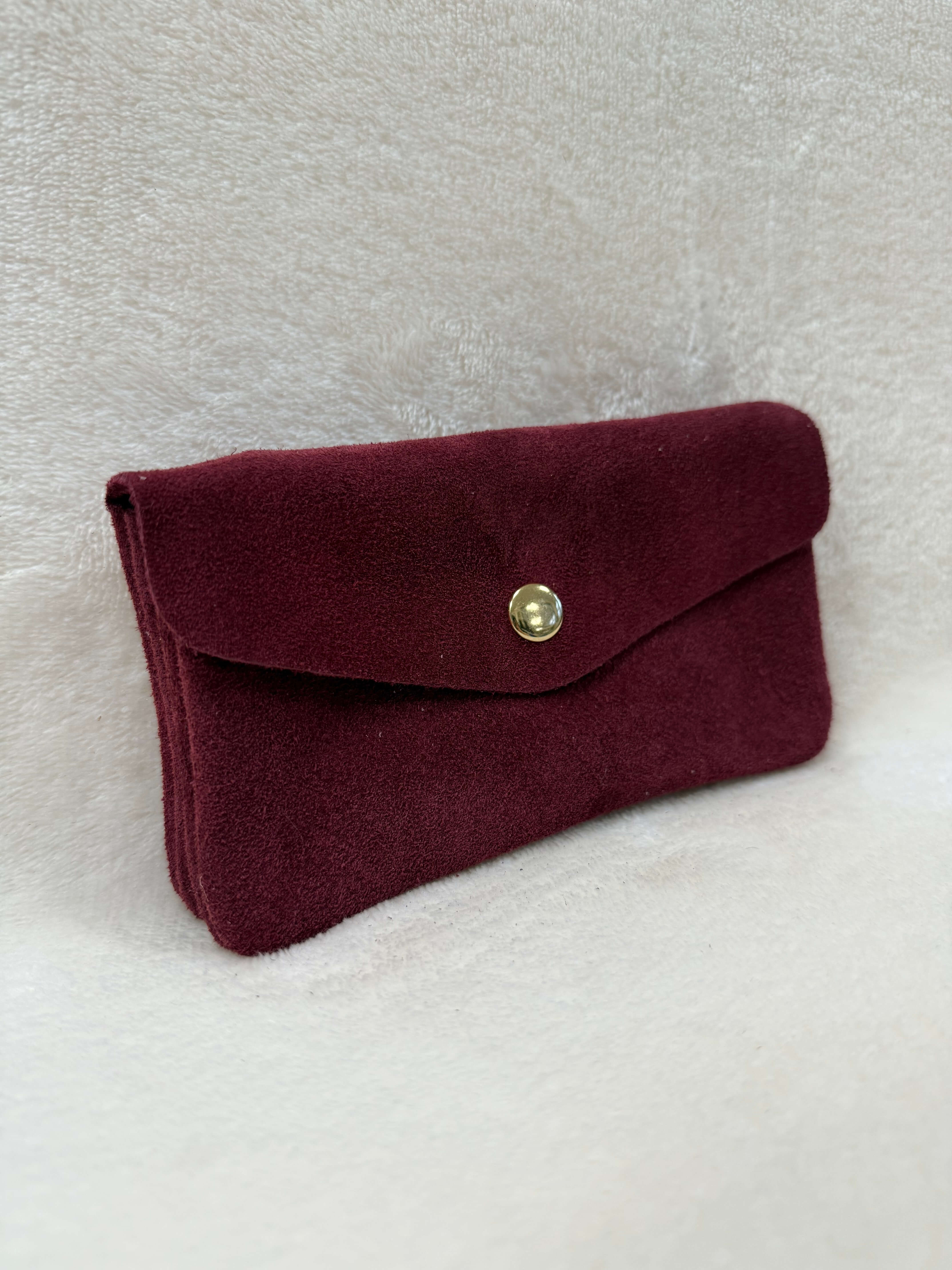 Porte monnaie en daim XL