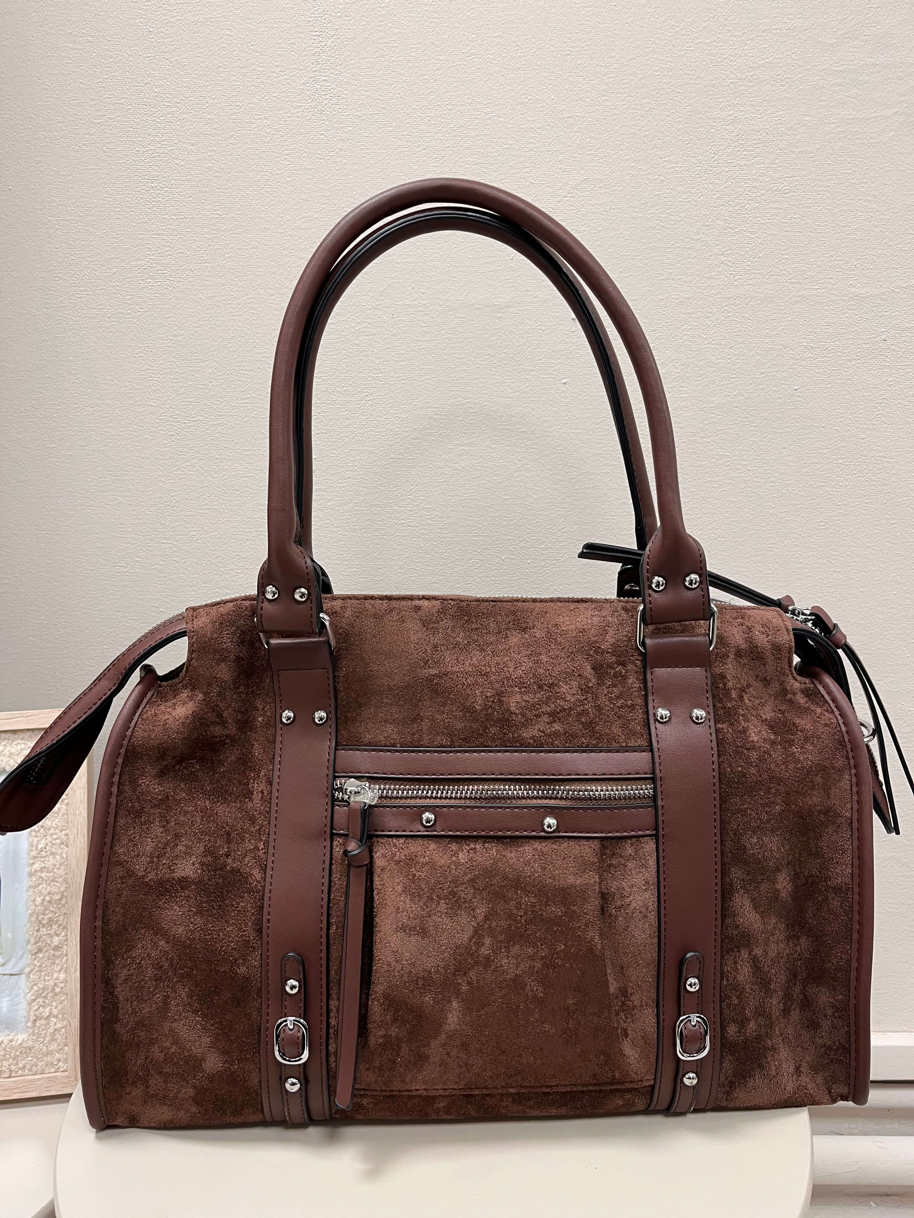 Sac à mains/bandoulière bi-matière