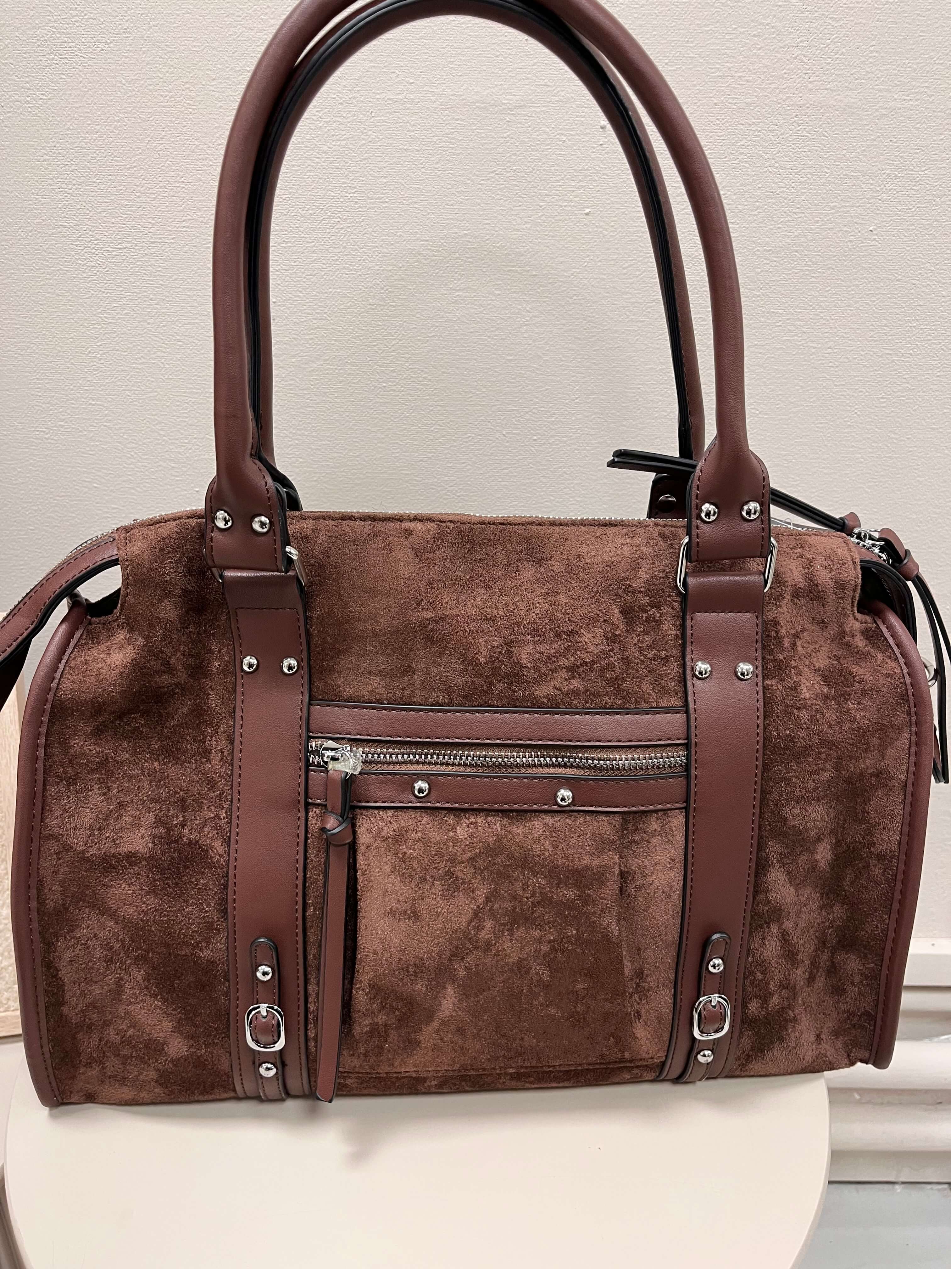 Sac à mains/bandoulière bi-matière