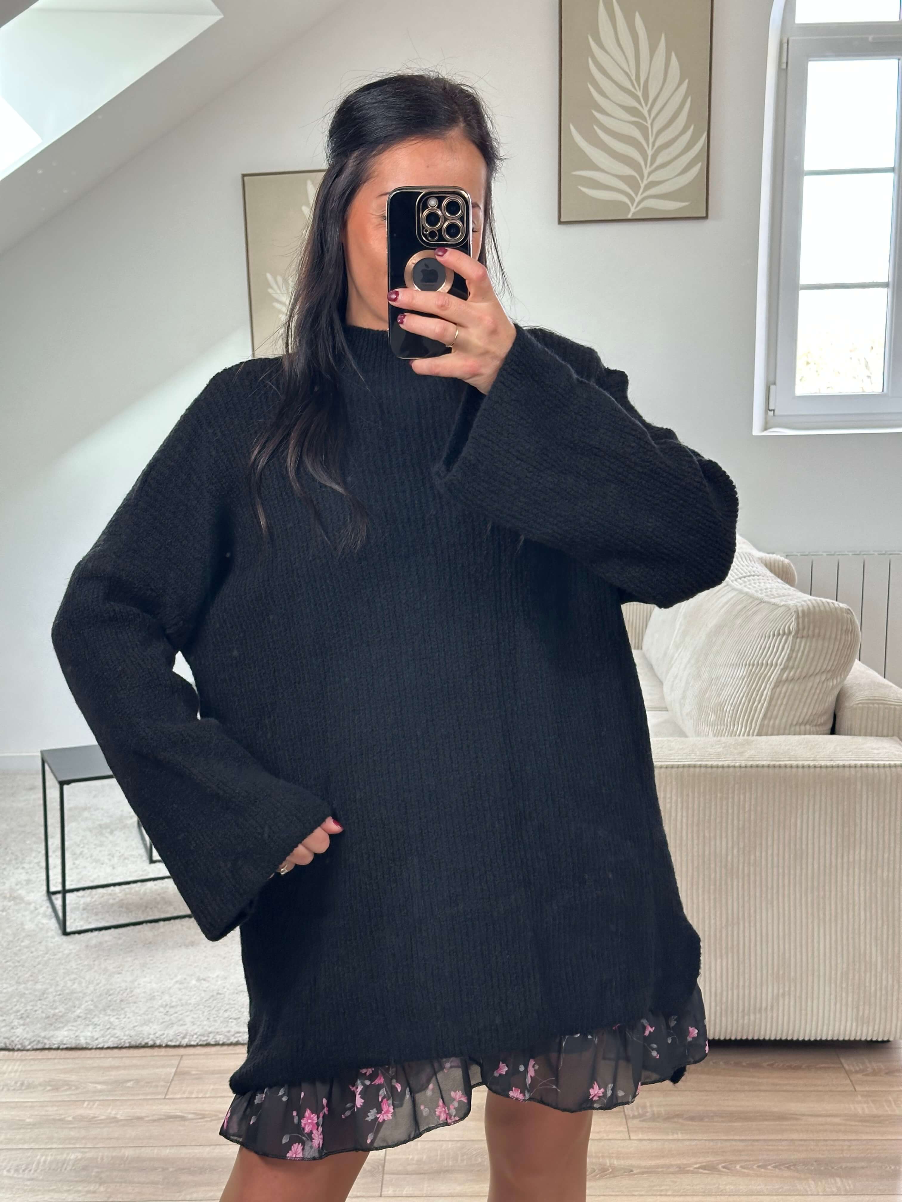 Pull oversize - Jade ( précommande coloris noir expédition max le 25/10)