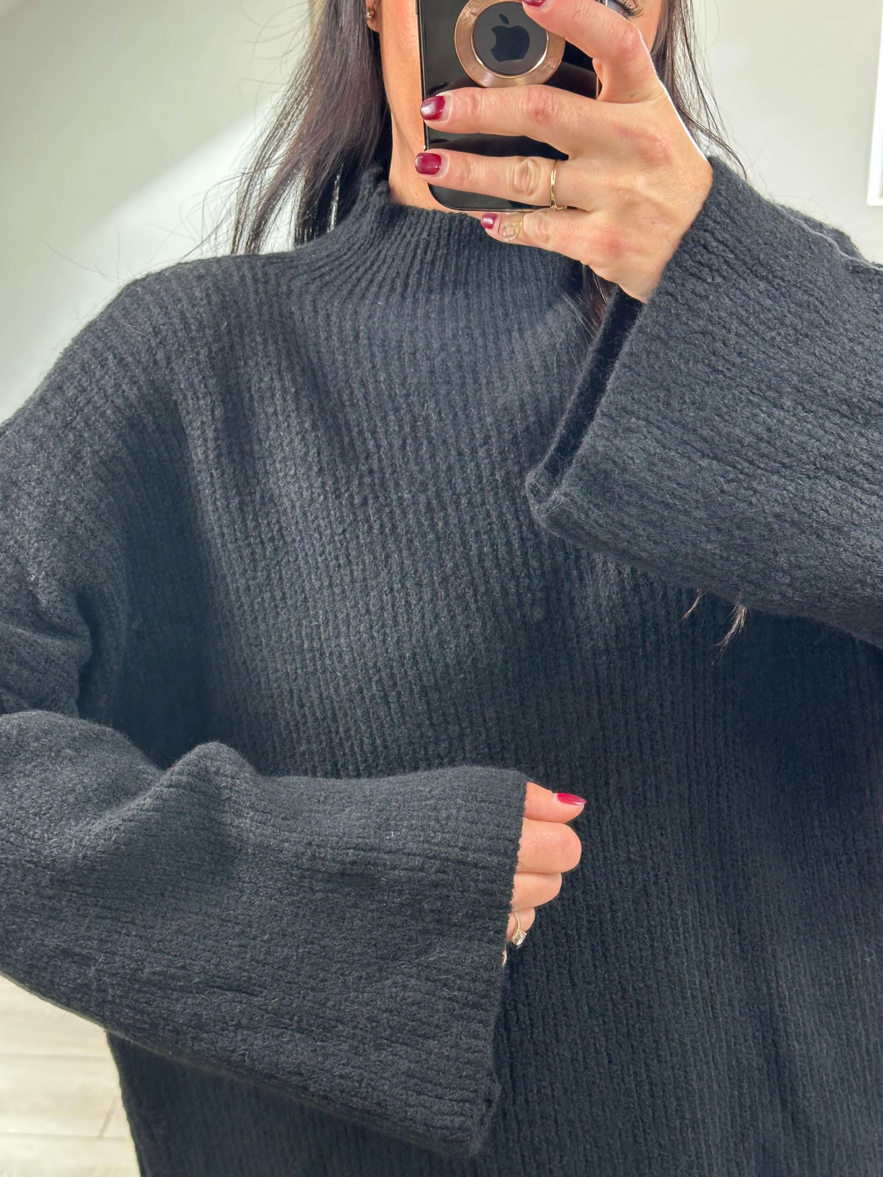 Pull oversize - Jade ( précommande coloris noir expédition max le 25/10)