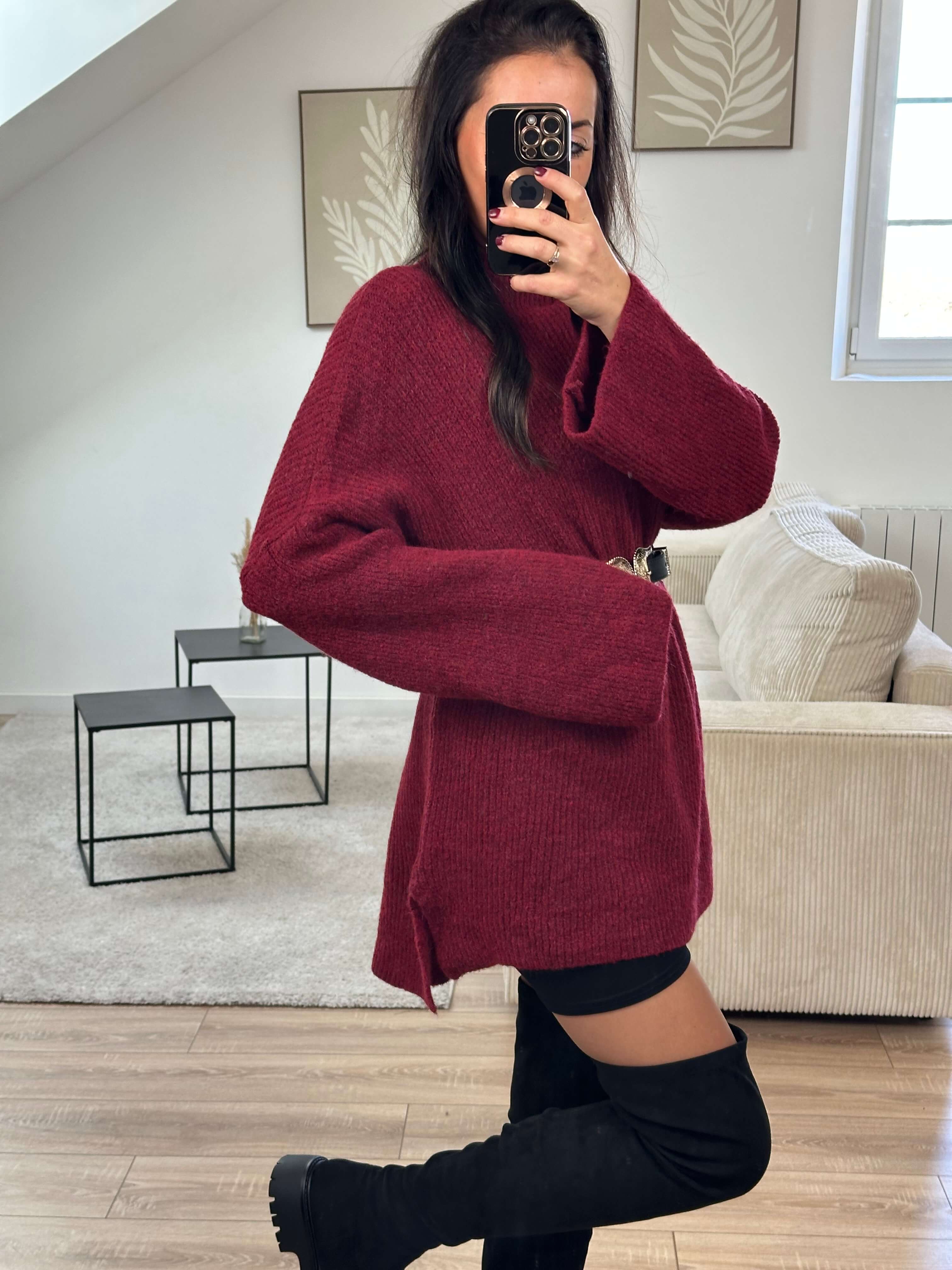 Pull oversize - Jade ( précommande coloris noir expédition max le 25/10)