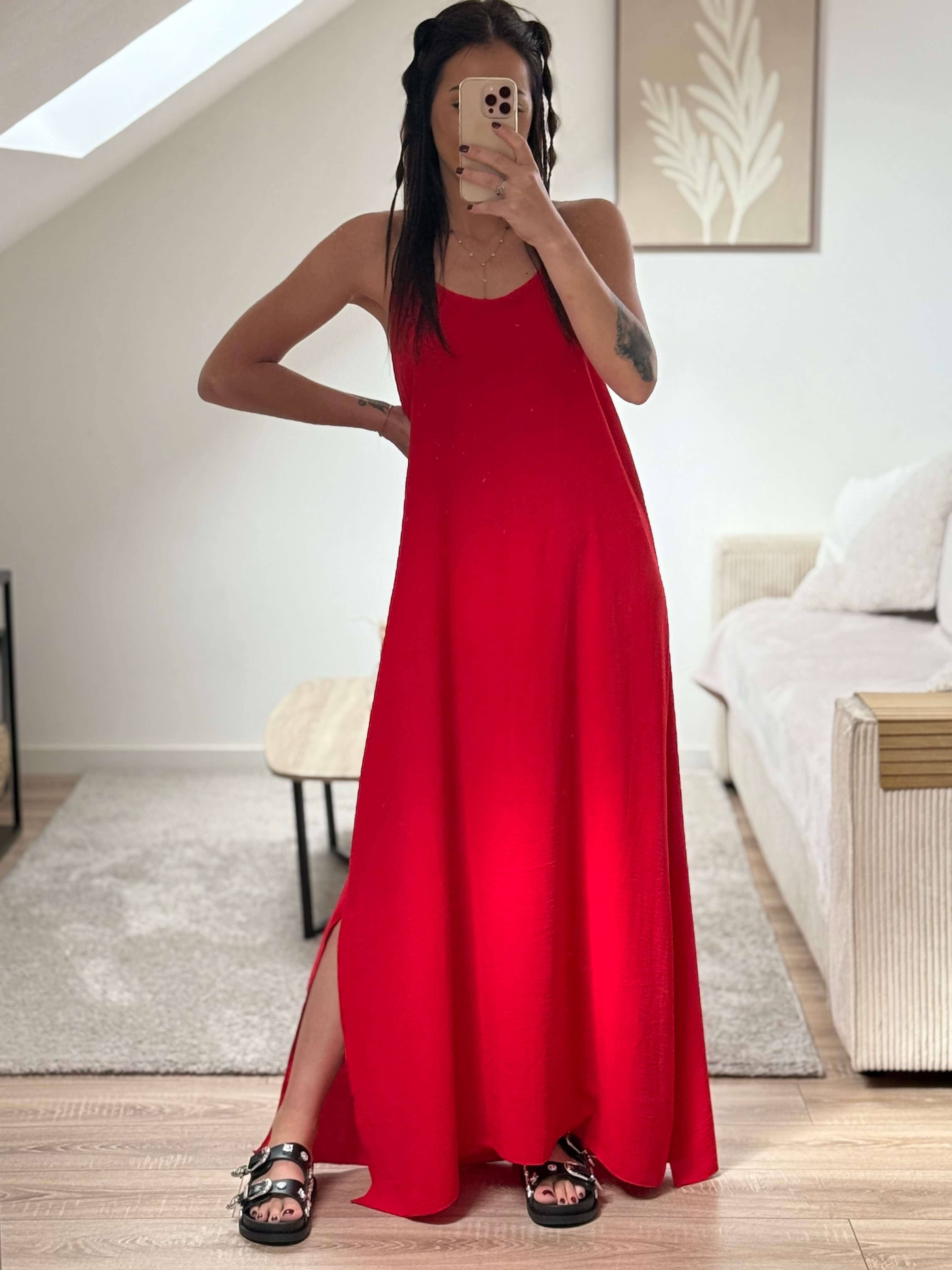 Robe bretelle fine - Elina