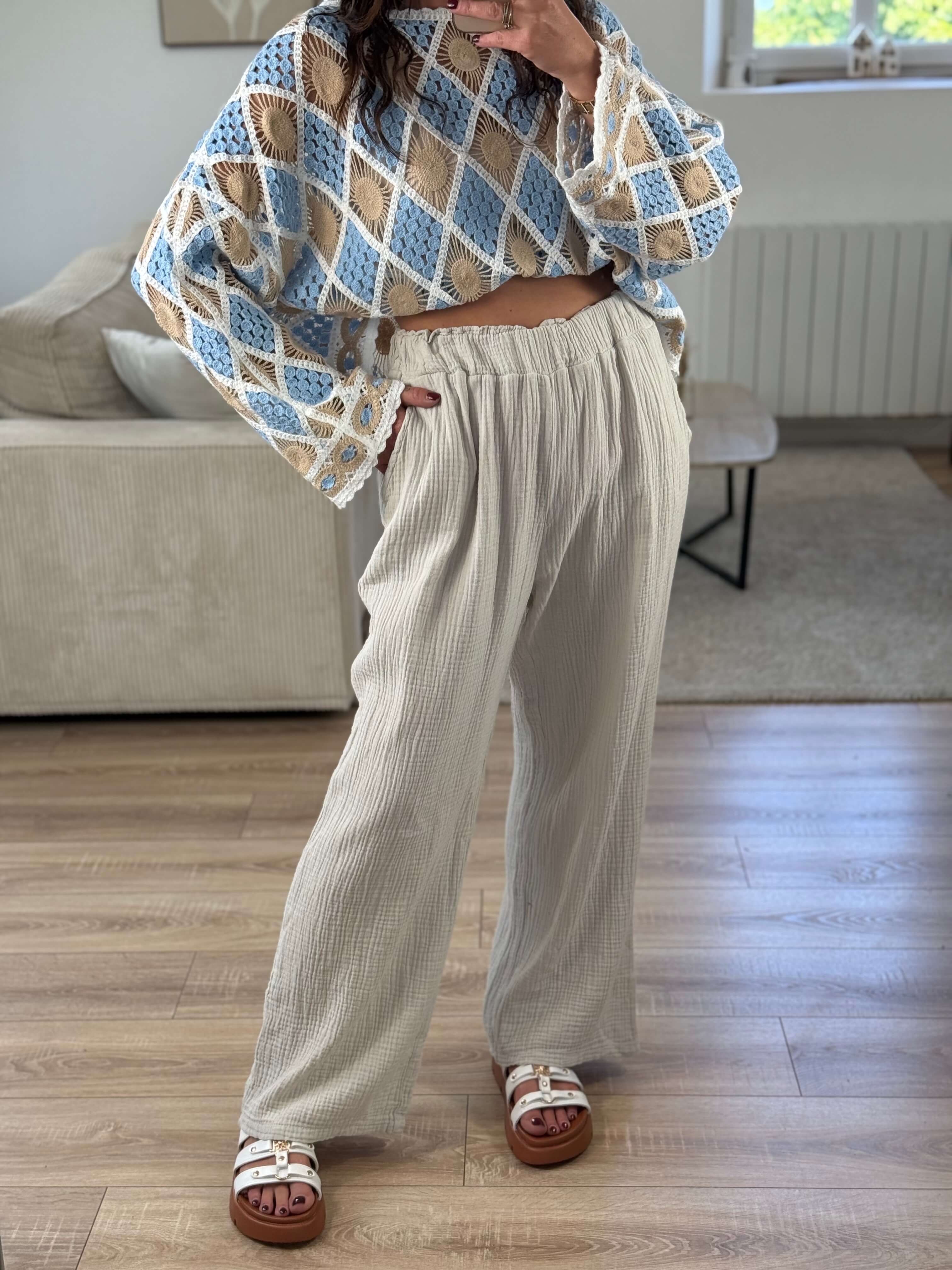 Pantalon gaz de coton - Frida