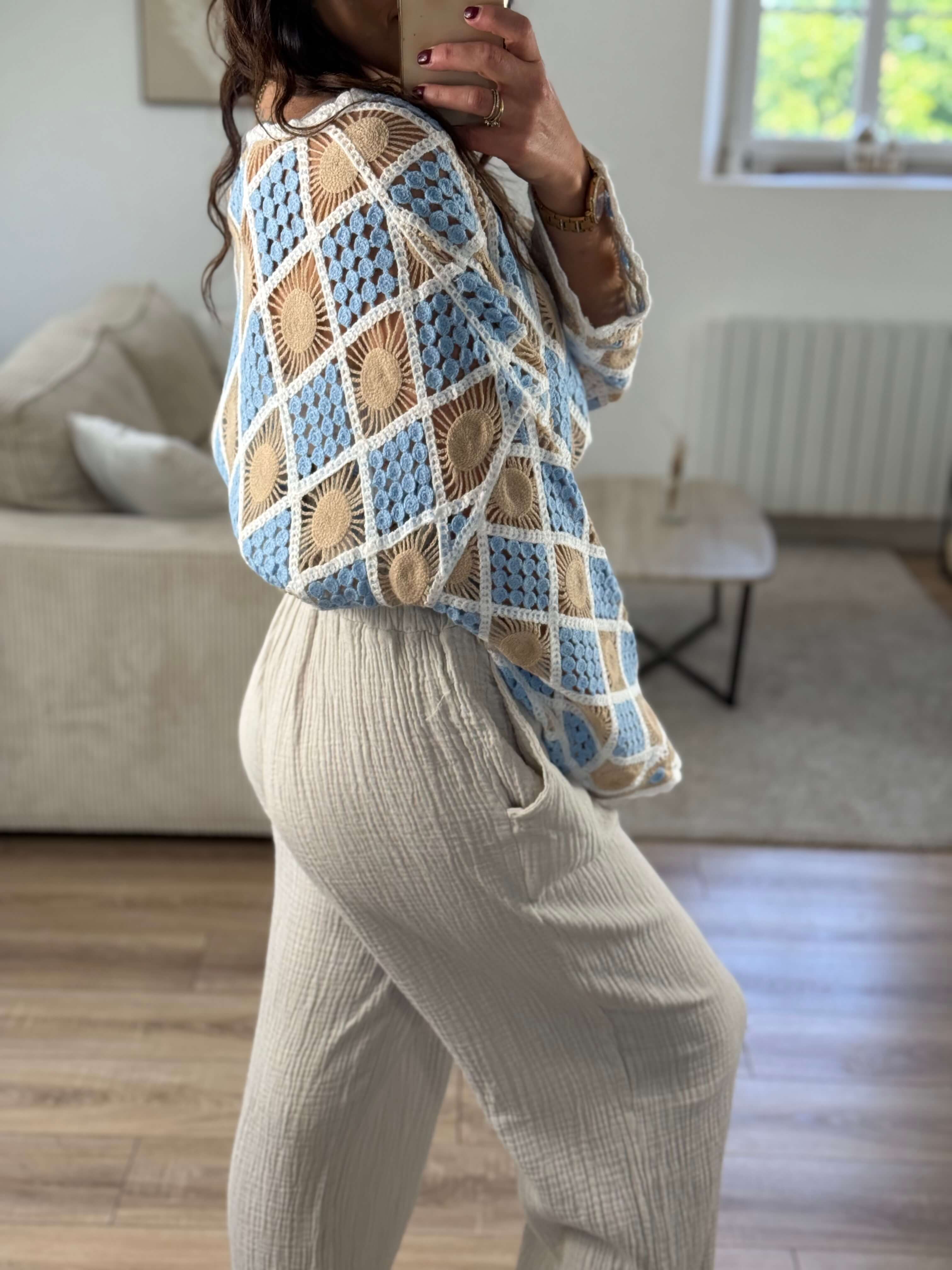 Pantalon gaz de coton - Frida