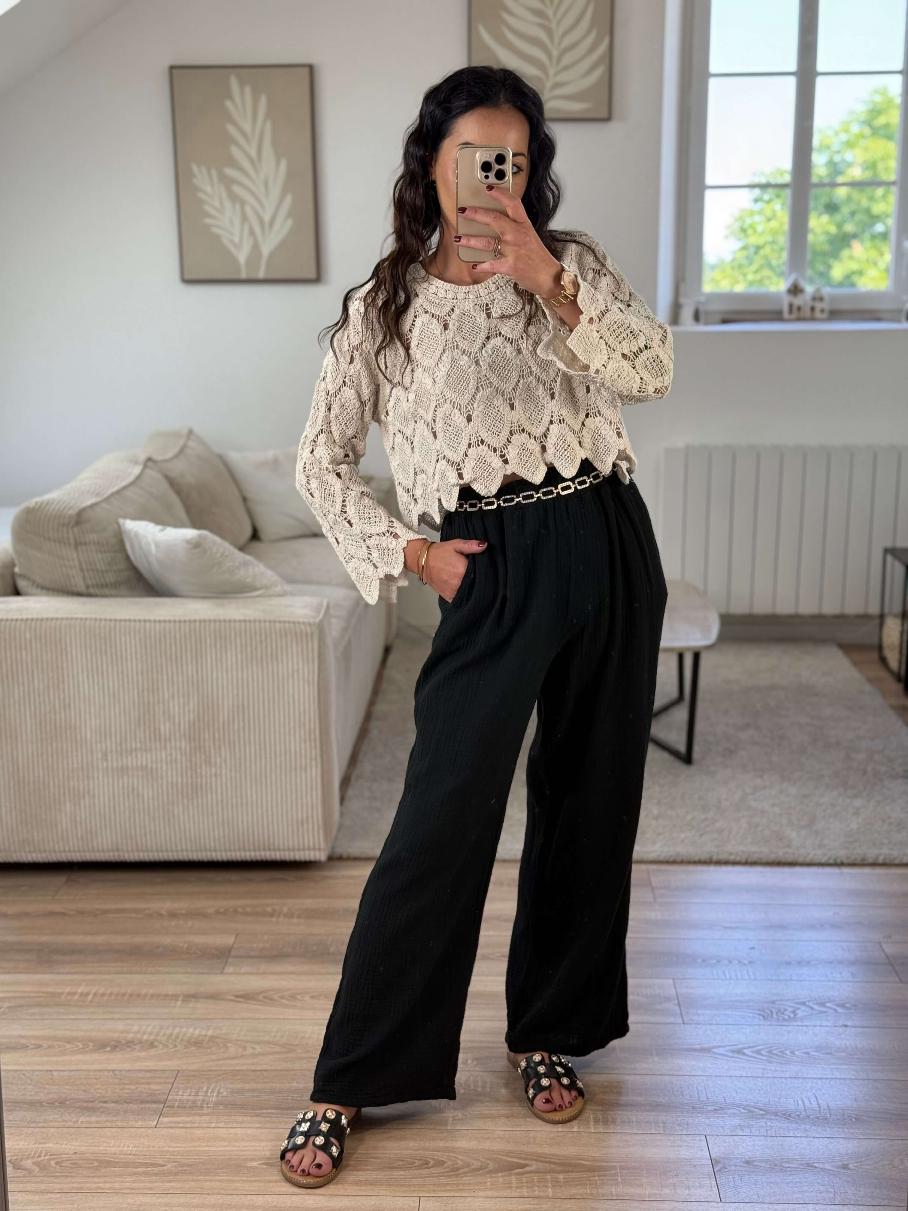 Pantalon gaz de coton - Frida