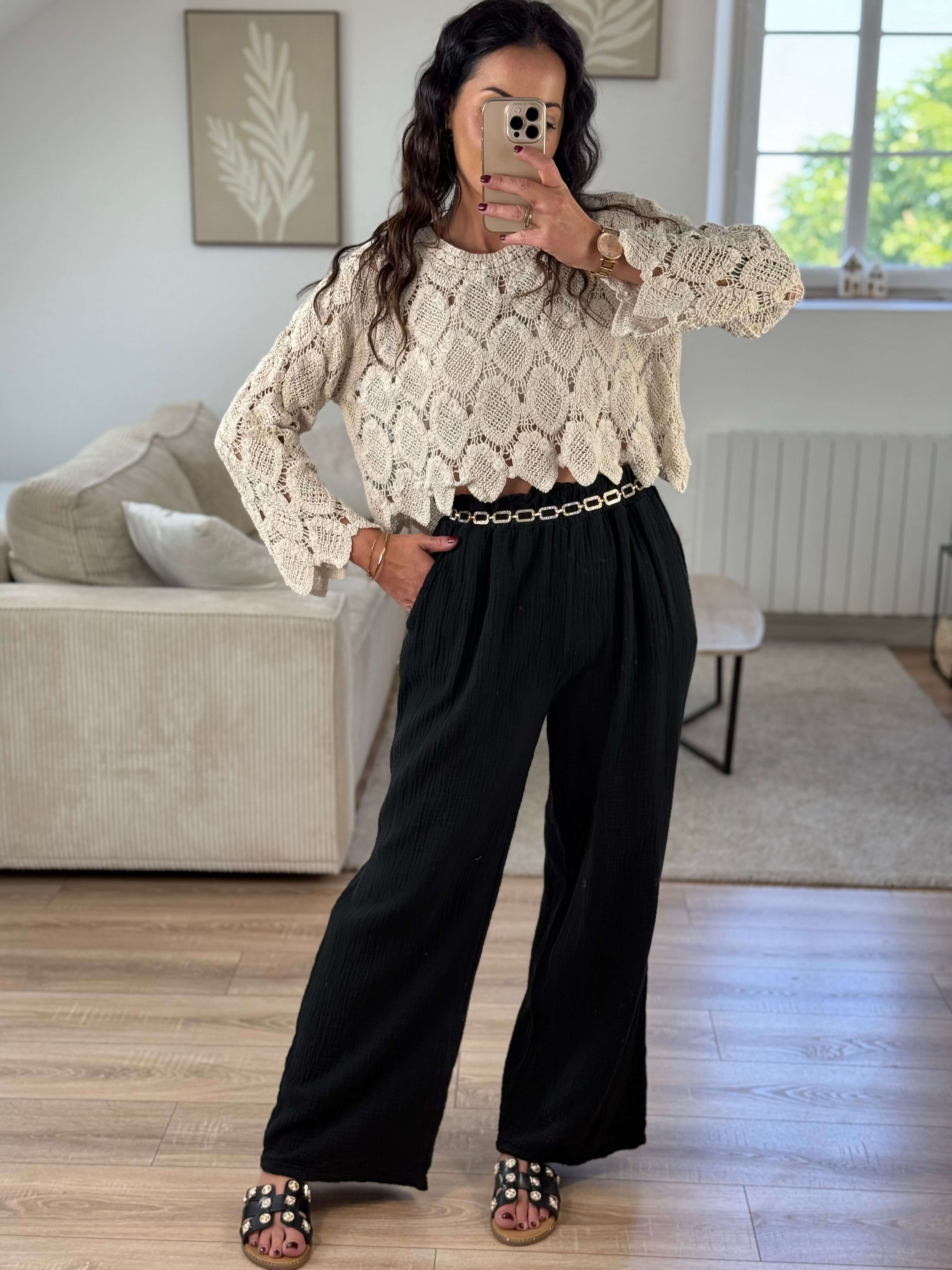 Pantalon gaz de coton - Frida