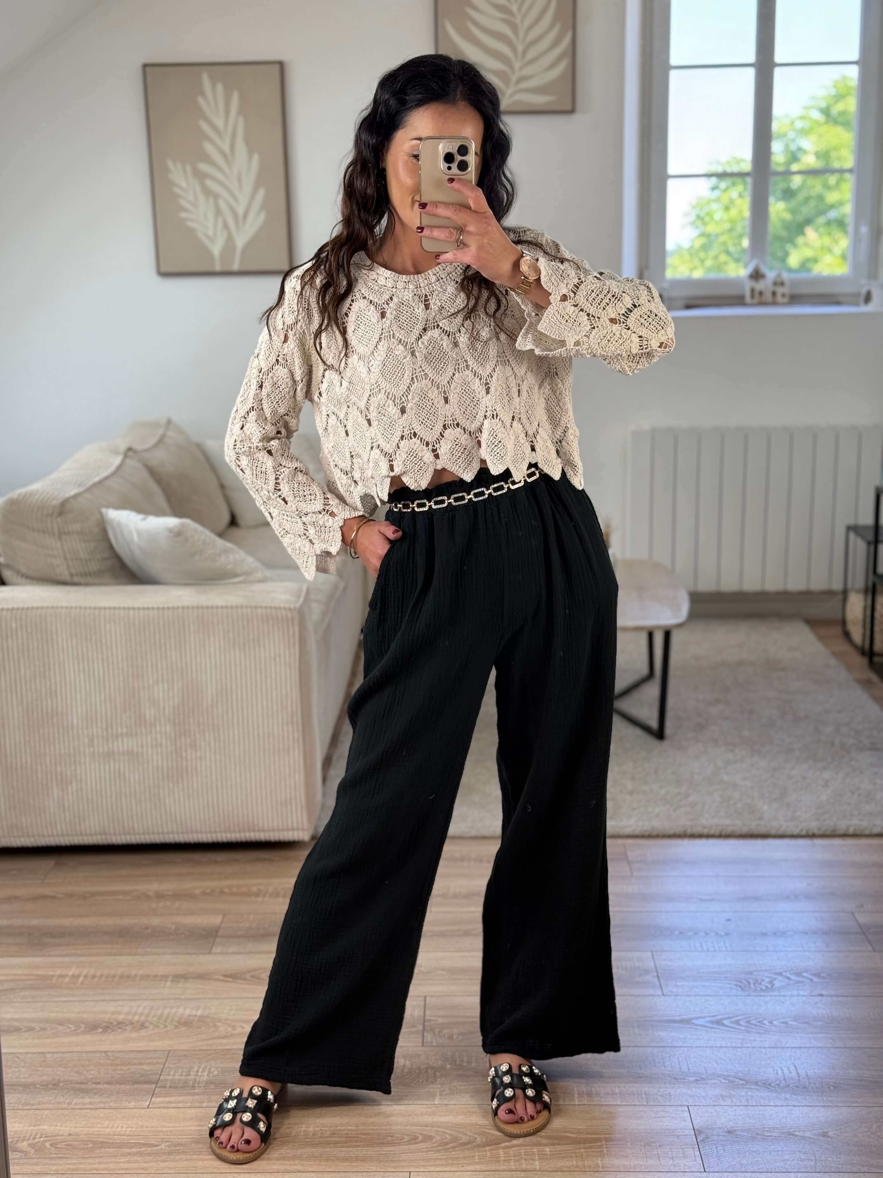 Pantalon gaz de coton - Frida