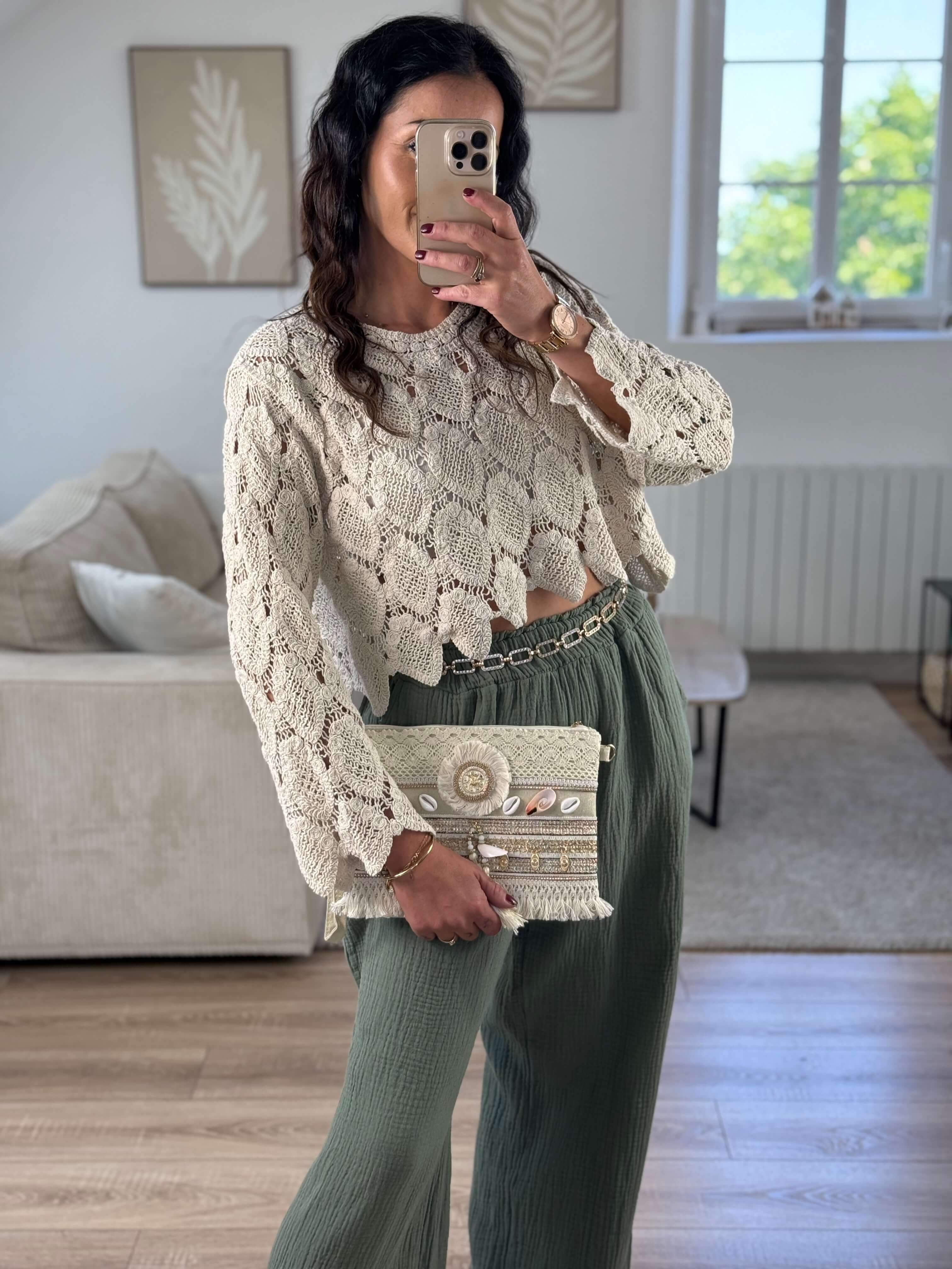 Pantalon gaz de coton - Frida