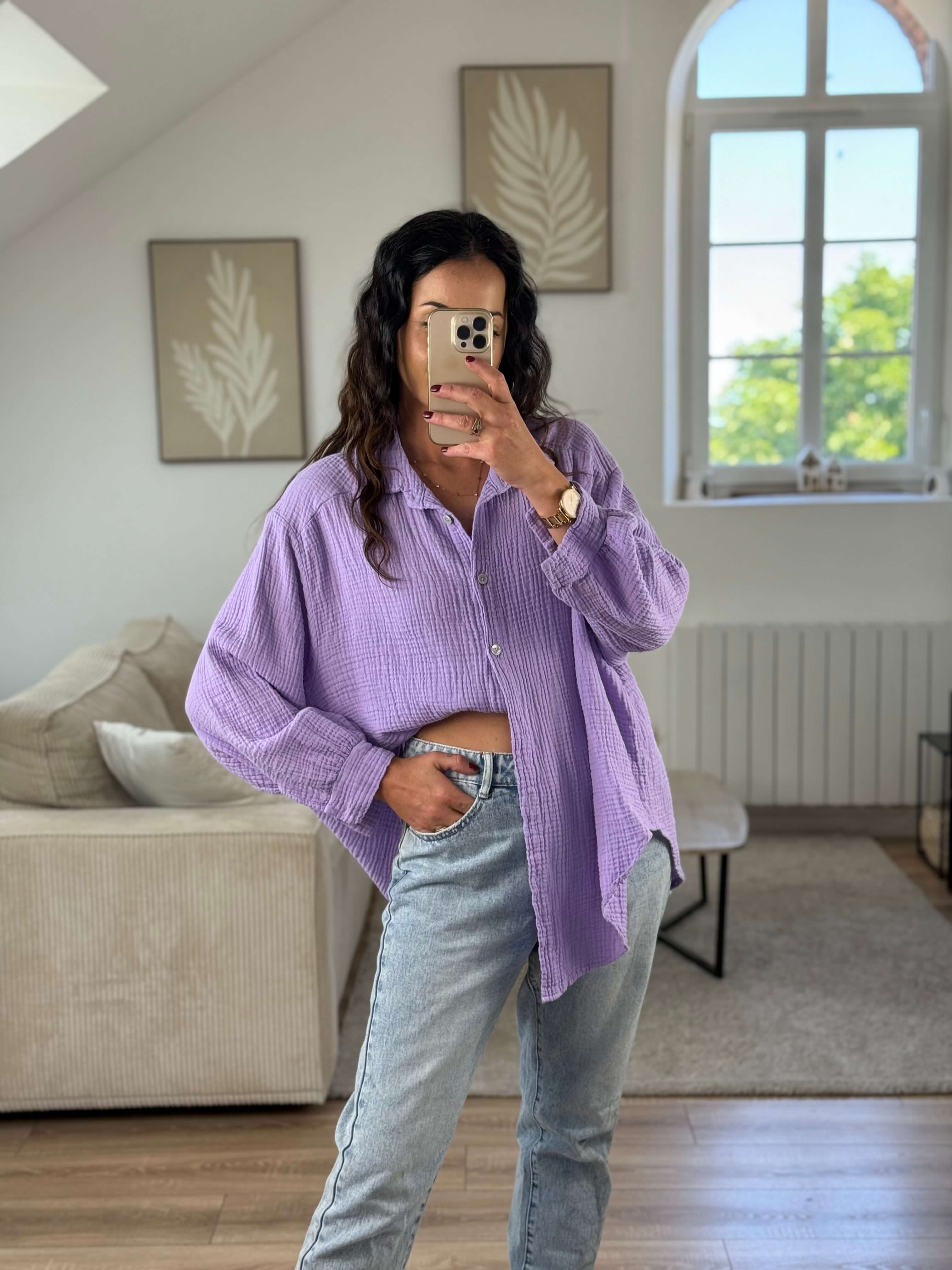 Nouveaux coloris Chemise gaze de coton - Ève