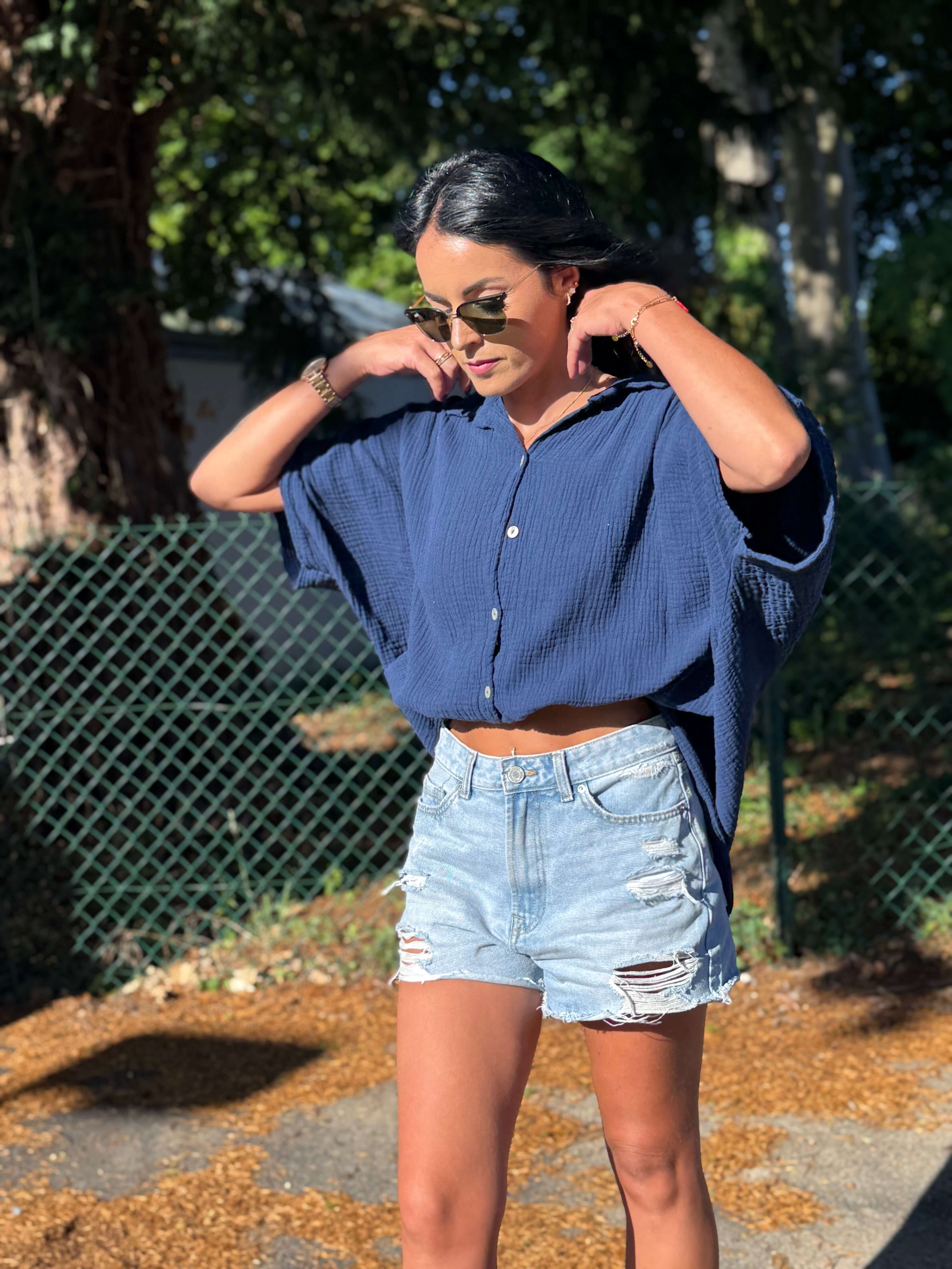 Chemise en gaze de coton - Clemencia