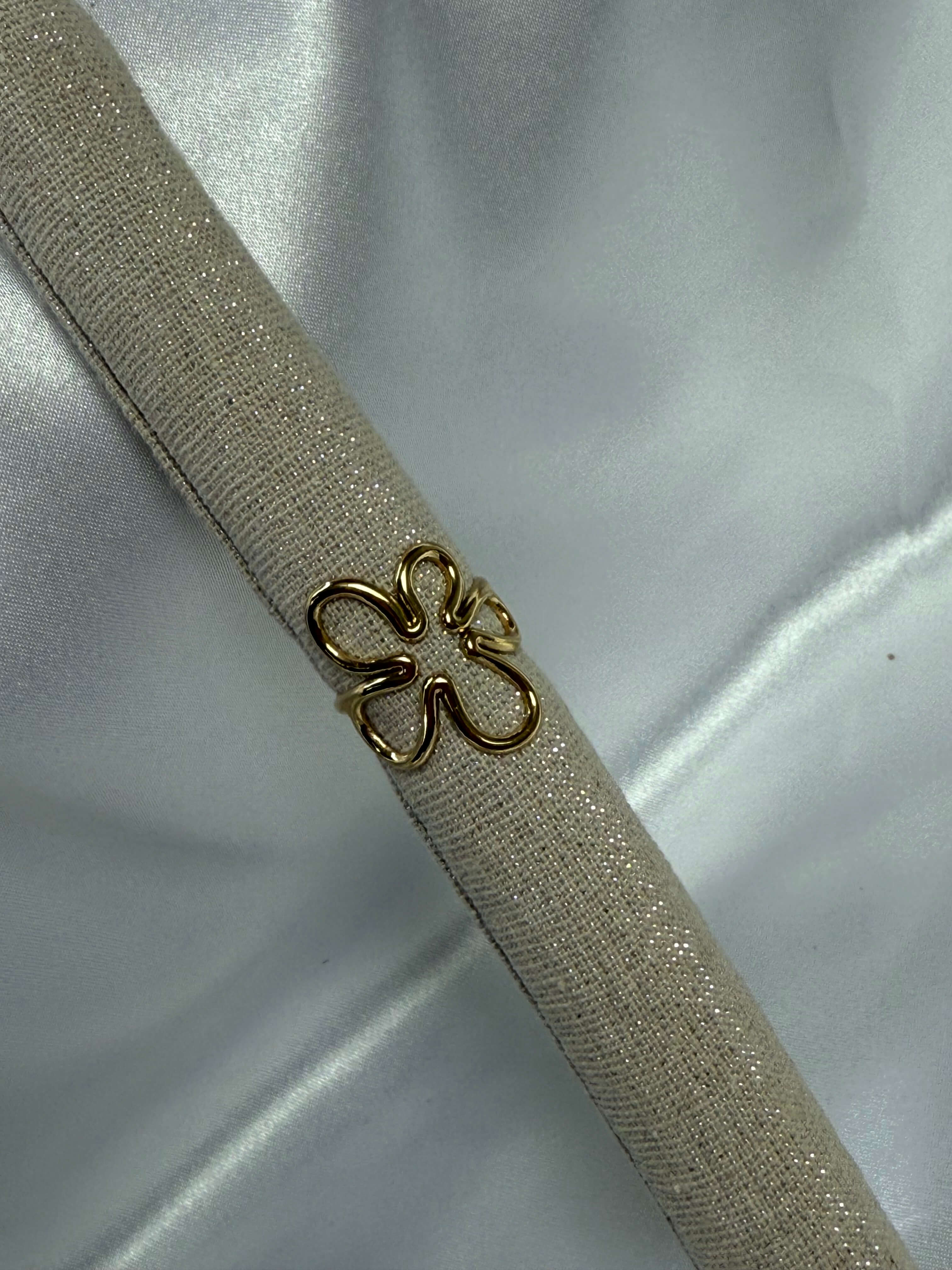 Bague fleur ajourée