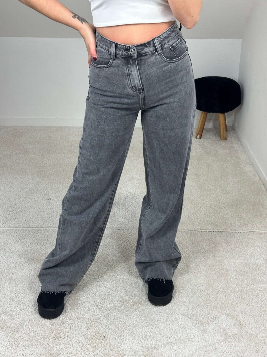 Jeans wide - Grey